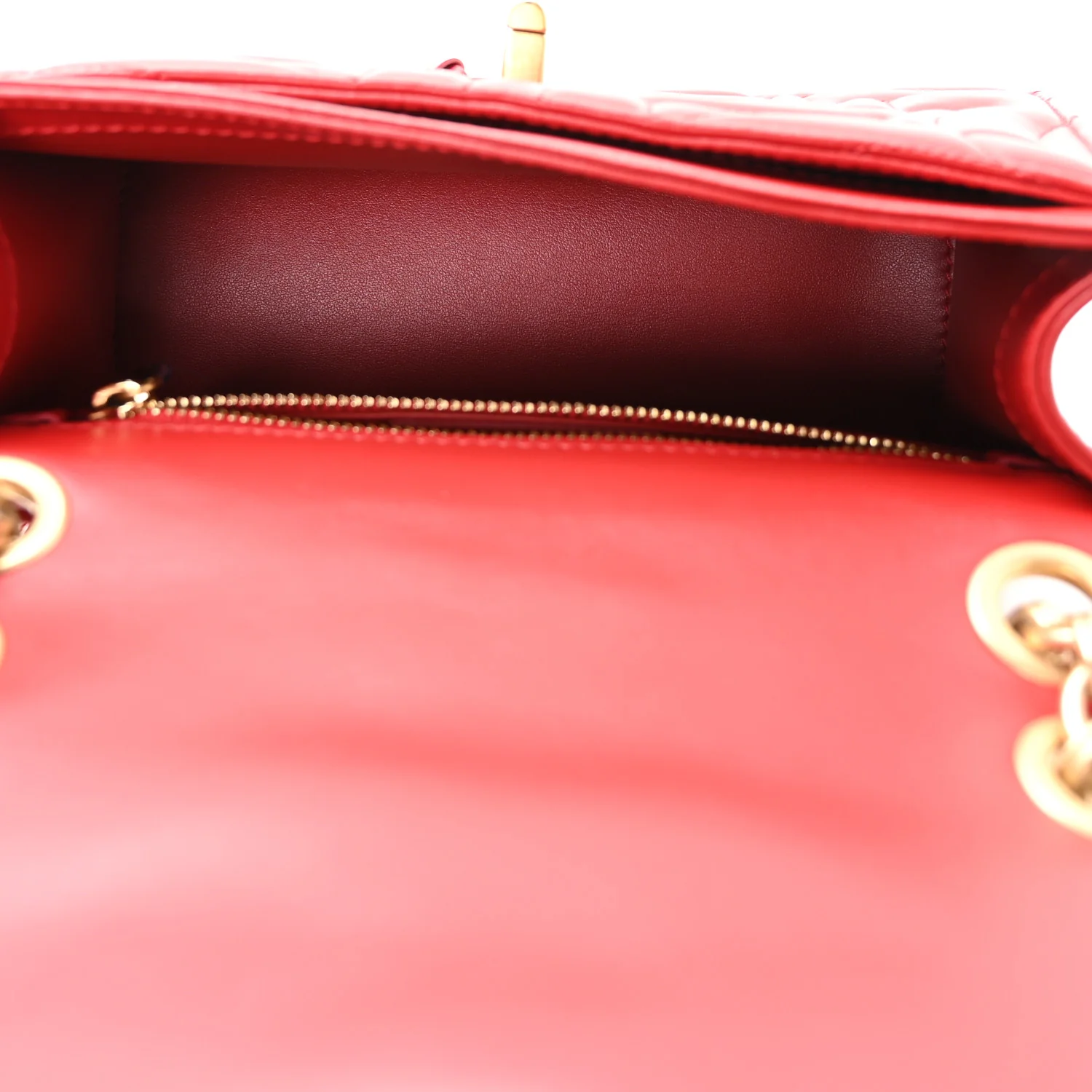 Calfskin Quilted Gancini Flap Bag Lipstick - Image 5