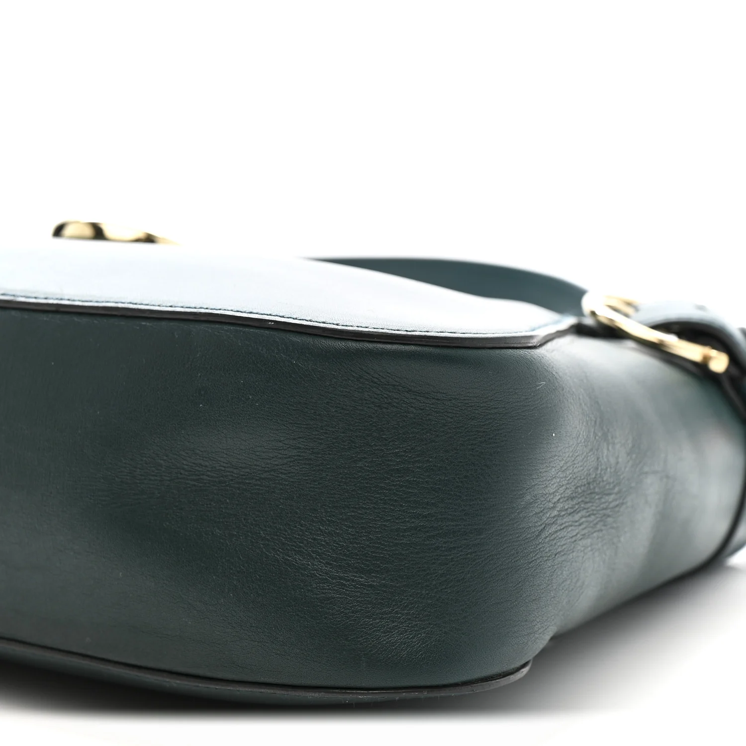 Calfskin Small Fanisa Gancini Hobo Green - Image 9