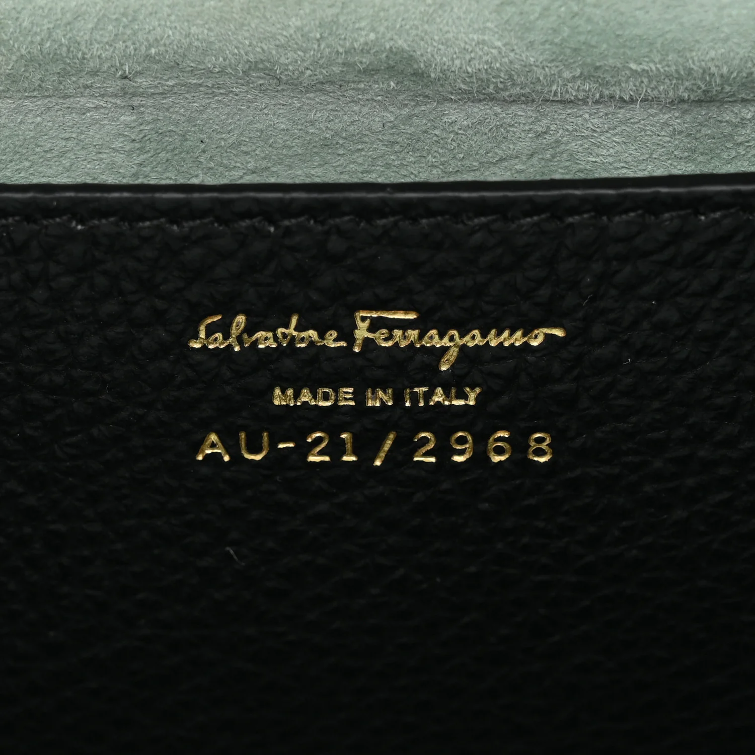 Calfskin Small Gancini Crossbody Black - Image 6