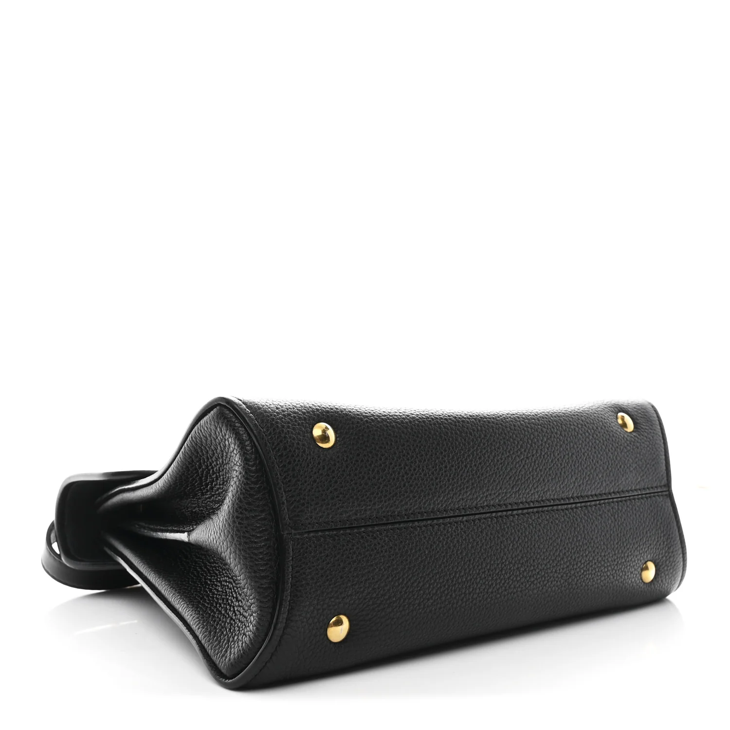 Calfskin Small Margot Top Handle Satchel Black - Image 4