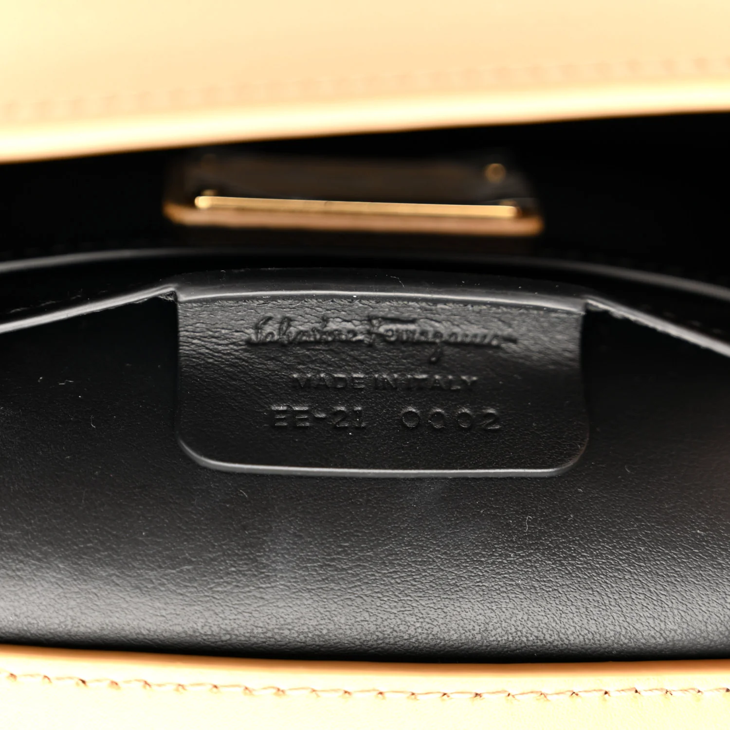 Calfskin Studded Mini Vara Bow Crossbody Bag Camel - Image 6