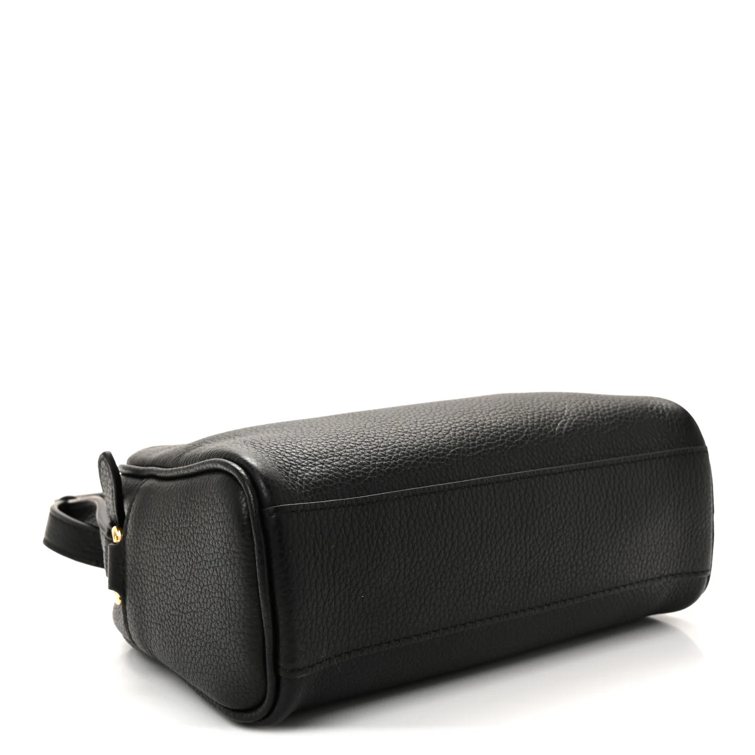 Calfskin Travel Camera Crossbody Bag Black - Image 4