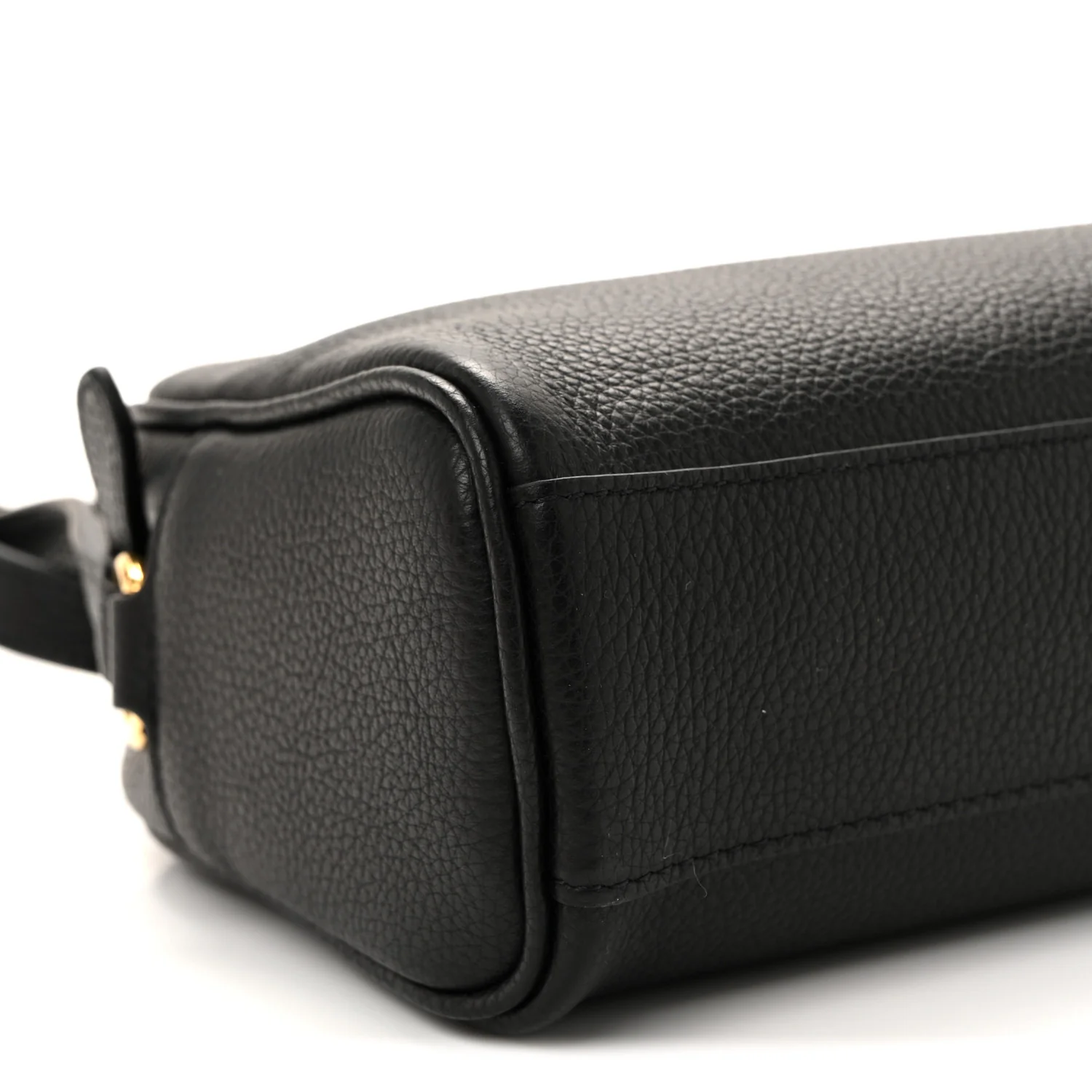 Calfskin Travel Camera Crossbody Bag Black - Image 9