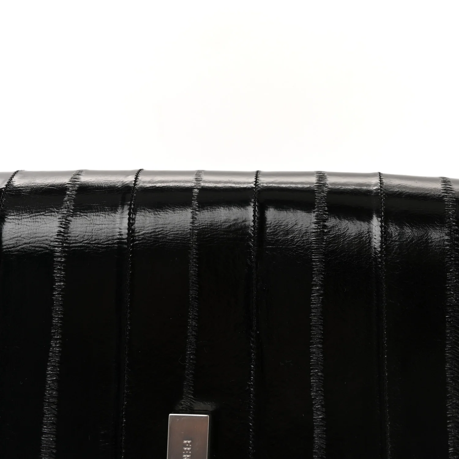 Eel Medium Geometric Prisma Shoulder Bag Black - Image 12