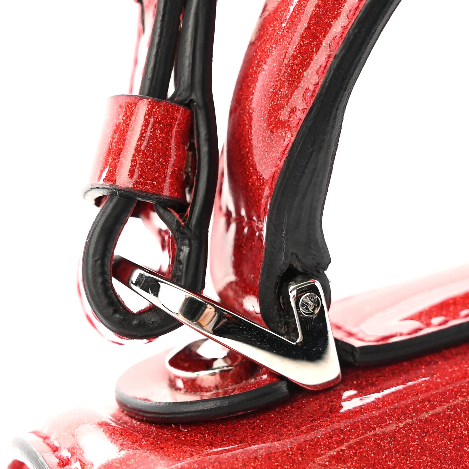 Glitter Patent Mini Boxyz Red - Image 10
