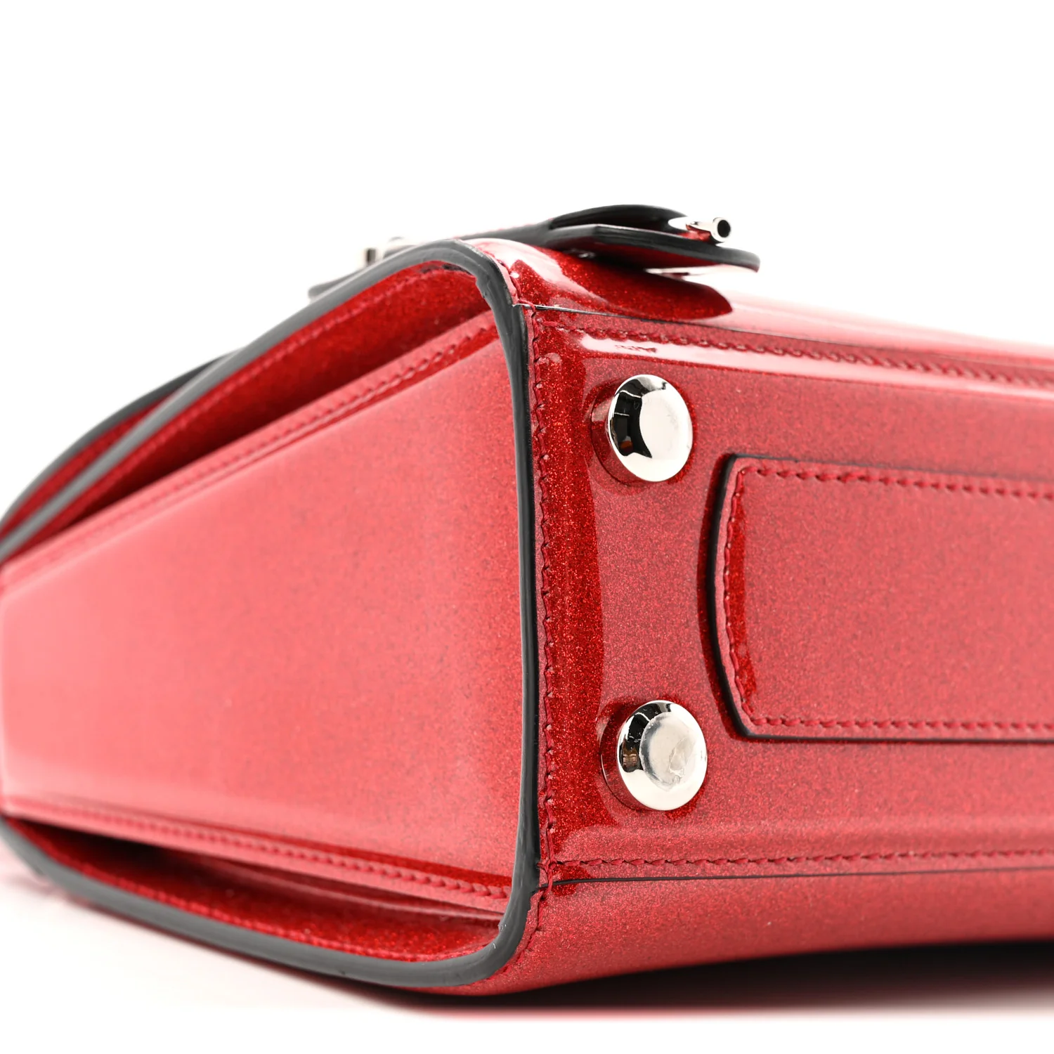 Glitter Patent Mini Boxyz Red - Image 8
