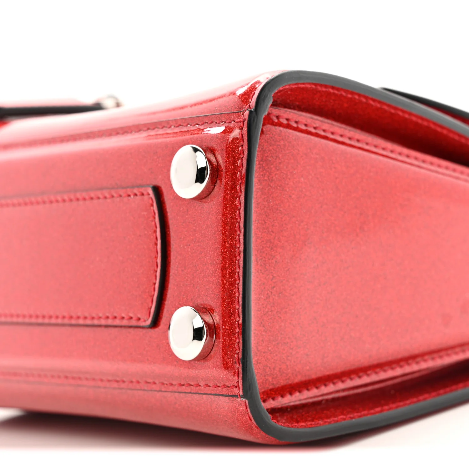 Glitter Patent Mini Boxyz Red - Image 9