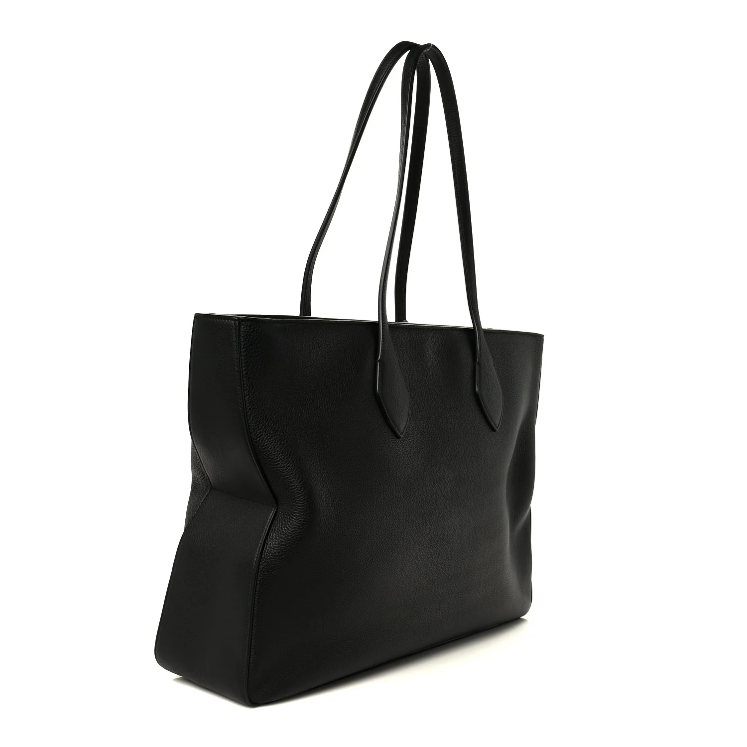 Grained Calfskin Medium Star Tote Black - Image 3