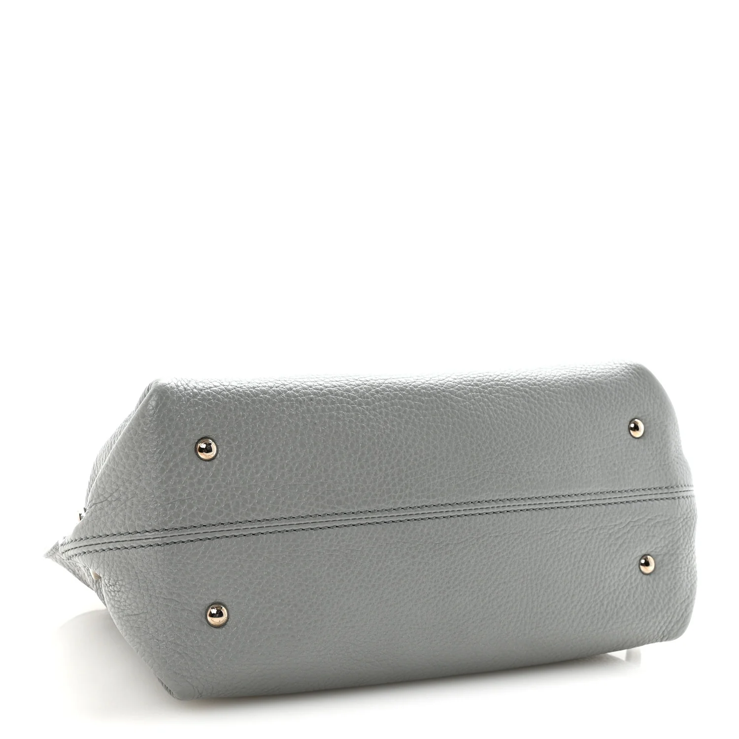 Grained Calfskin Sofia Satchel Grey - Image 4