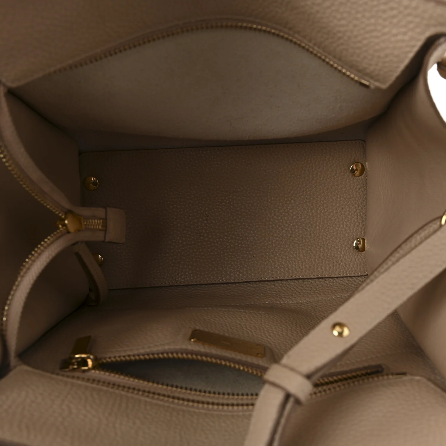 Hammered Calfskin Double Handle Small Amy Tote Cumin - Image 5