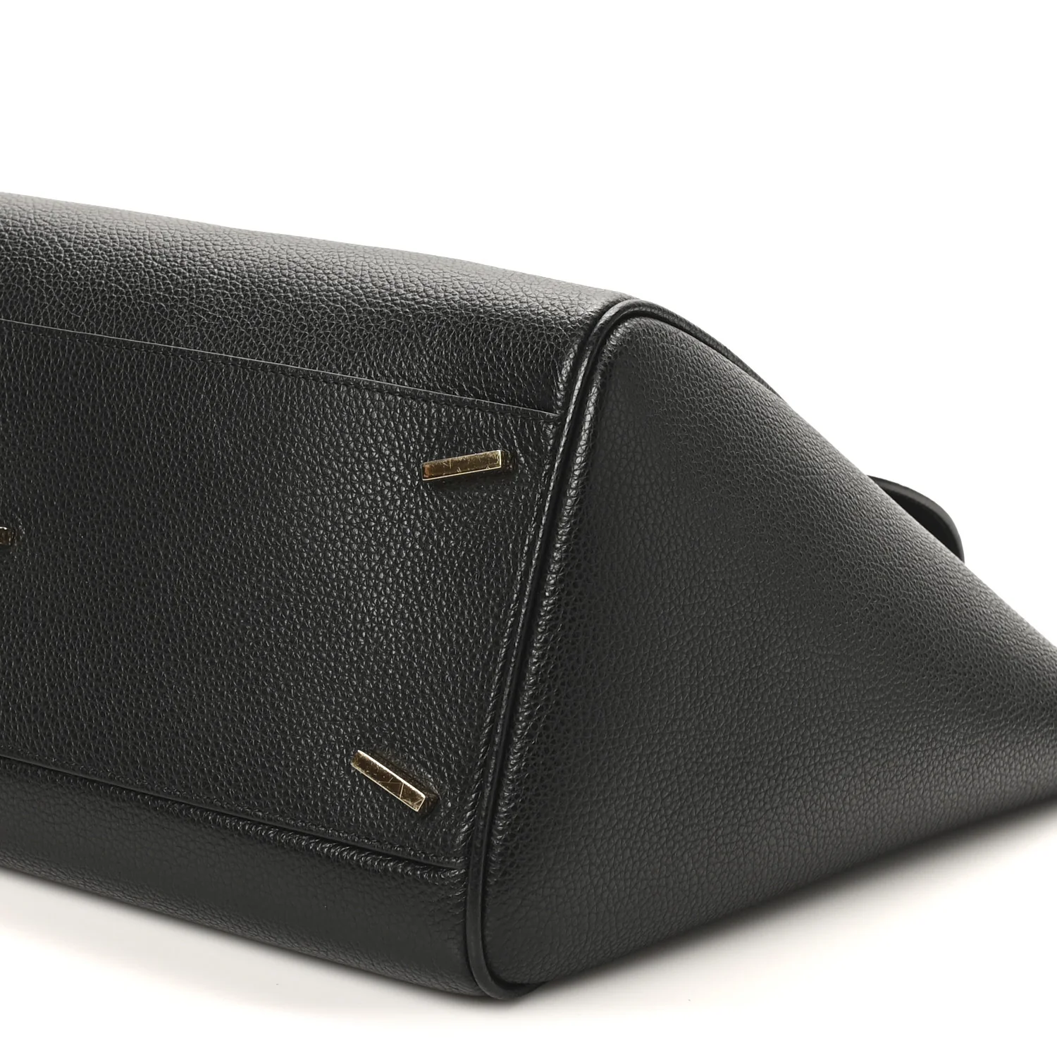 Hammered Calfskin Firenze East West Tote Bag Black - Image 10