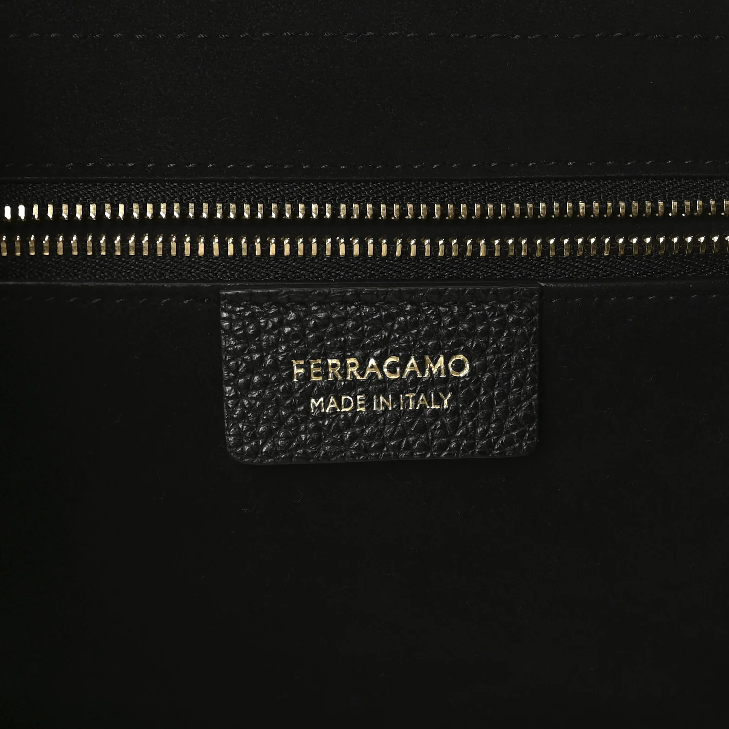 Hammered Calfskin Firenze East West Tote Bag Black - Image 6