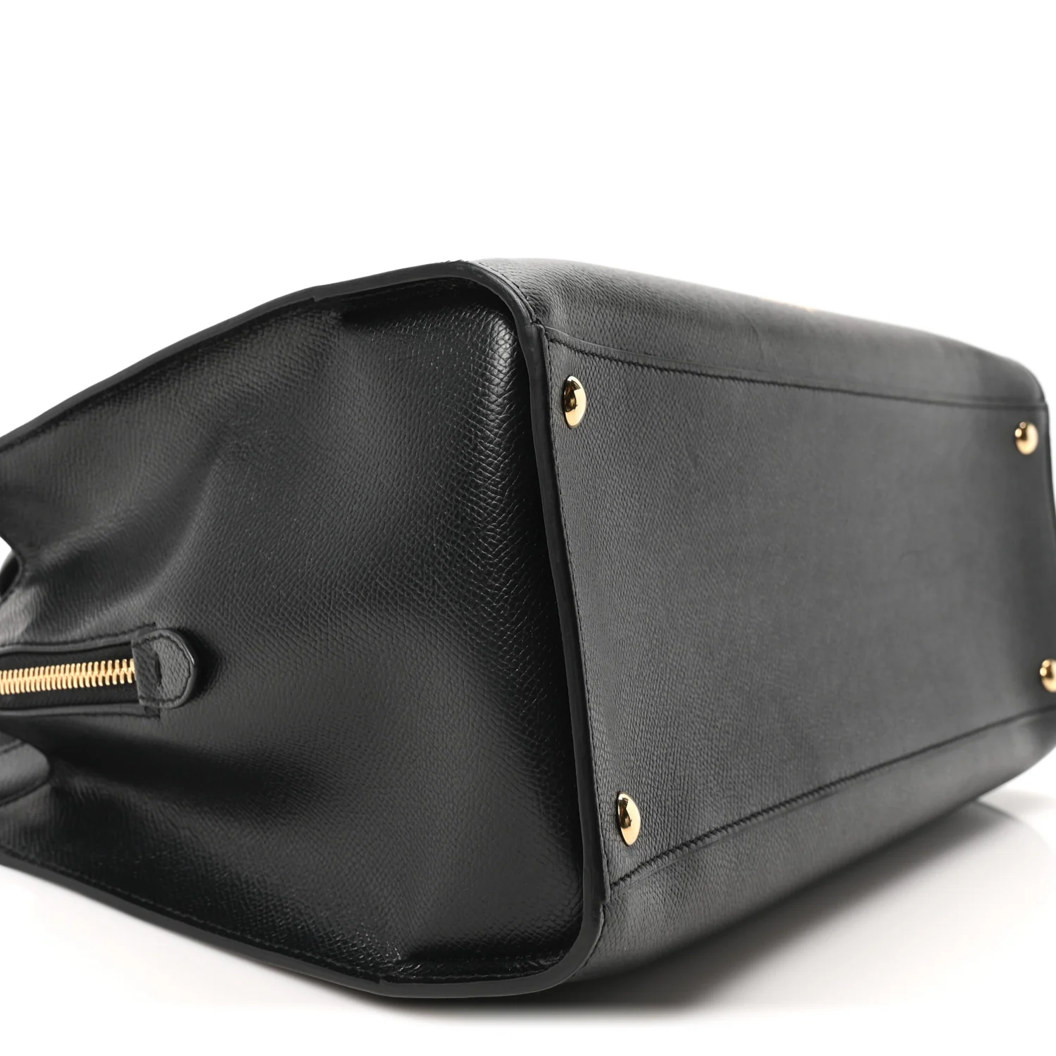 Hammered Calfskin Today Satchel Black - Image 8