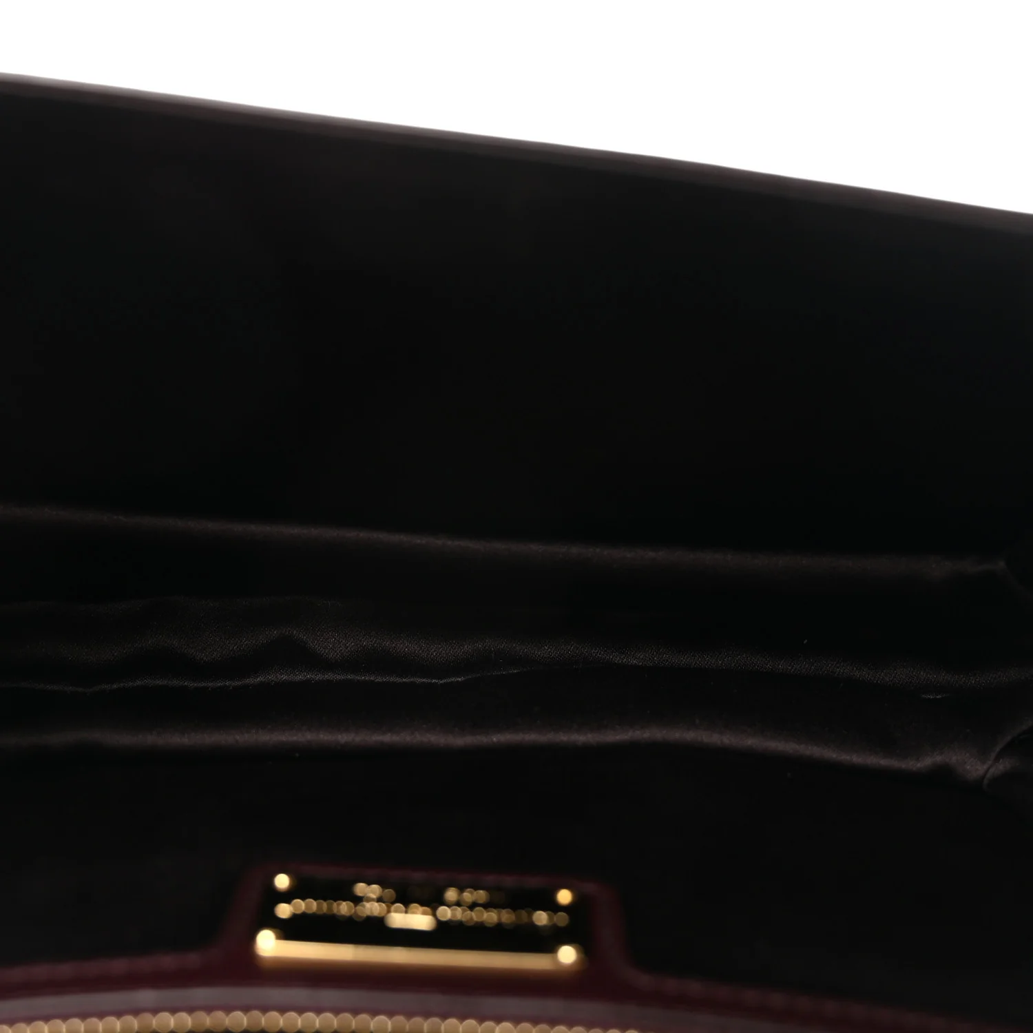 Hammered Calfskin Vara Bow Chain Flap Crossbody  Pink Purple - Image 4
