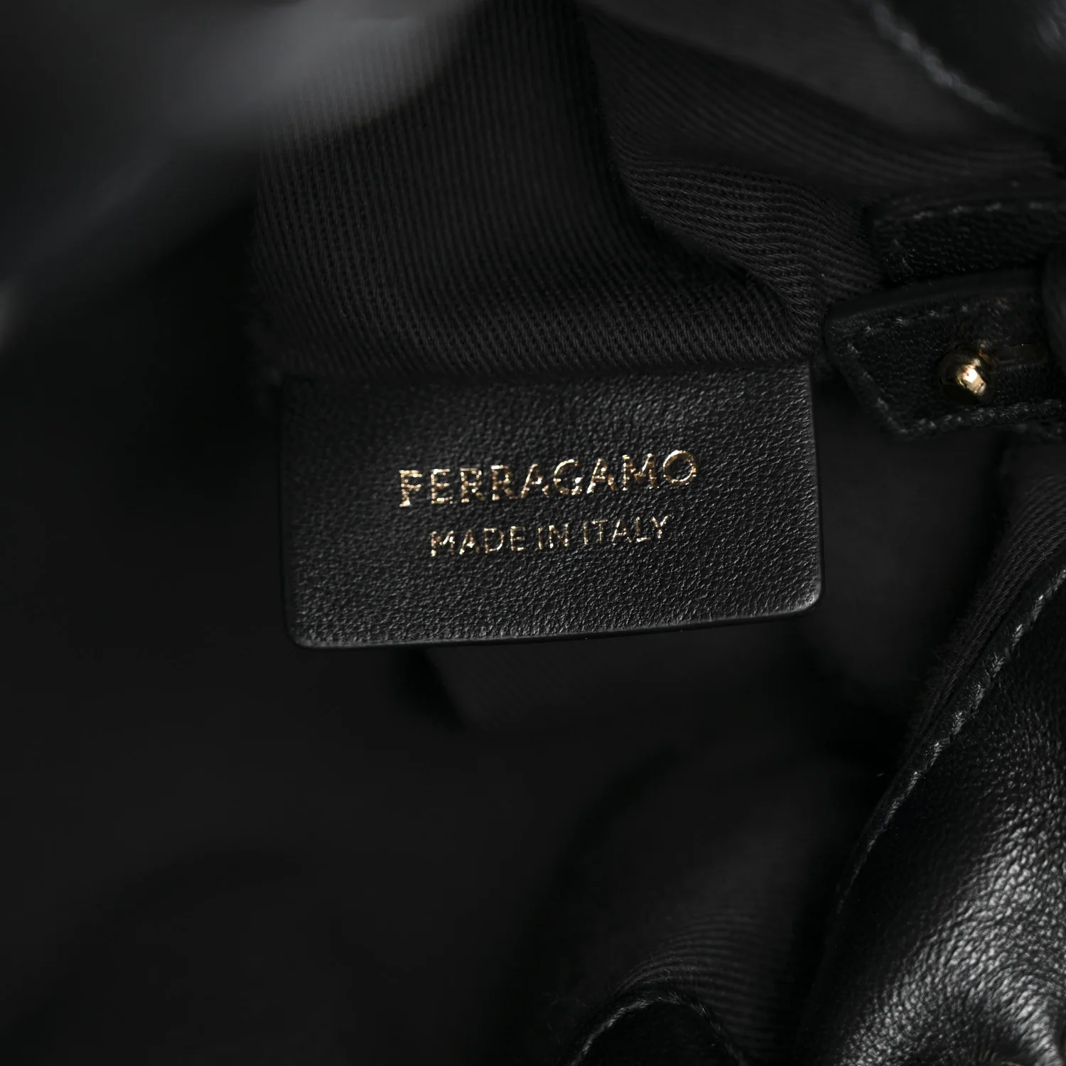 Nappa Small Soft Bag Black - Image 5