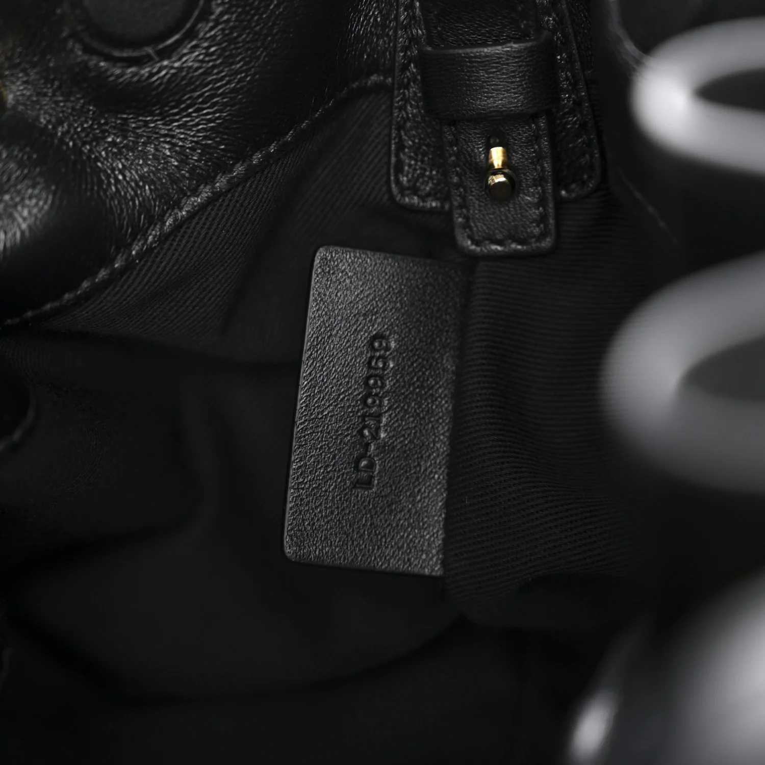 Nappa Small Soft Bag Black - Image 6