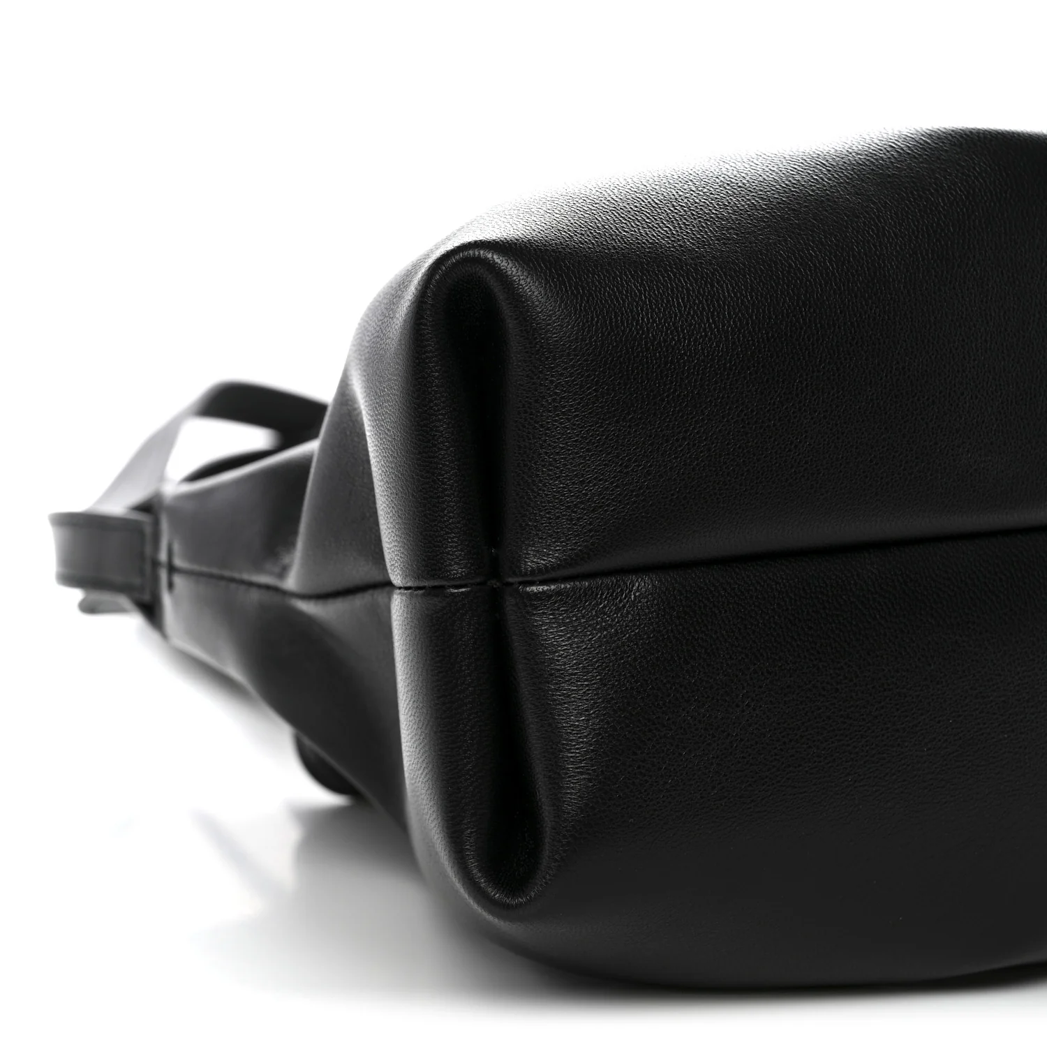 Nappa Small Soft Bag Black - Image 8