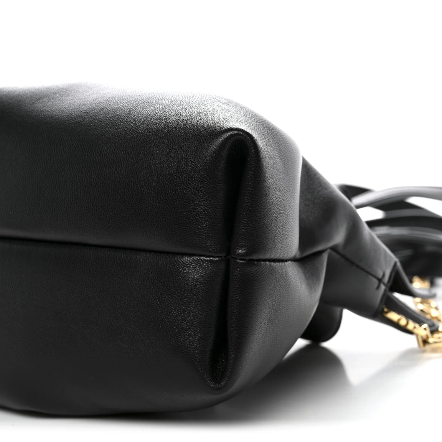 Nappa Small Soft Bag Black - Image 9