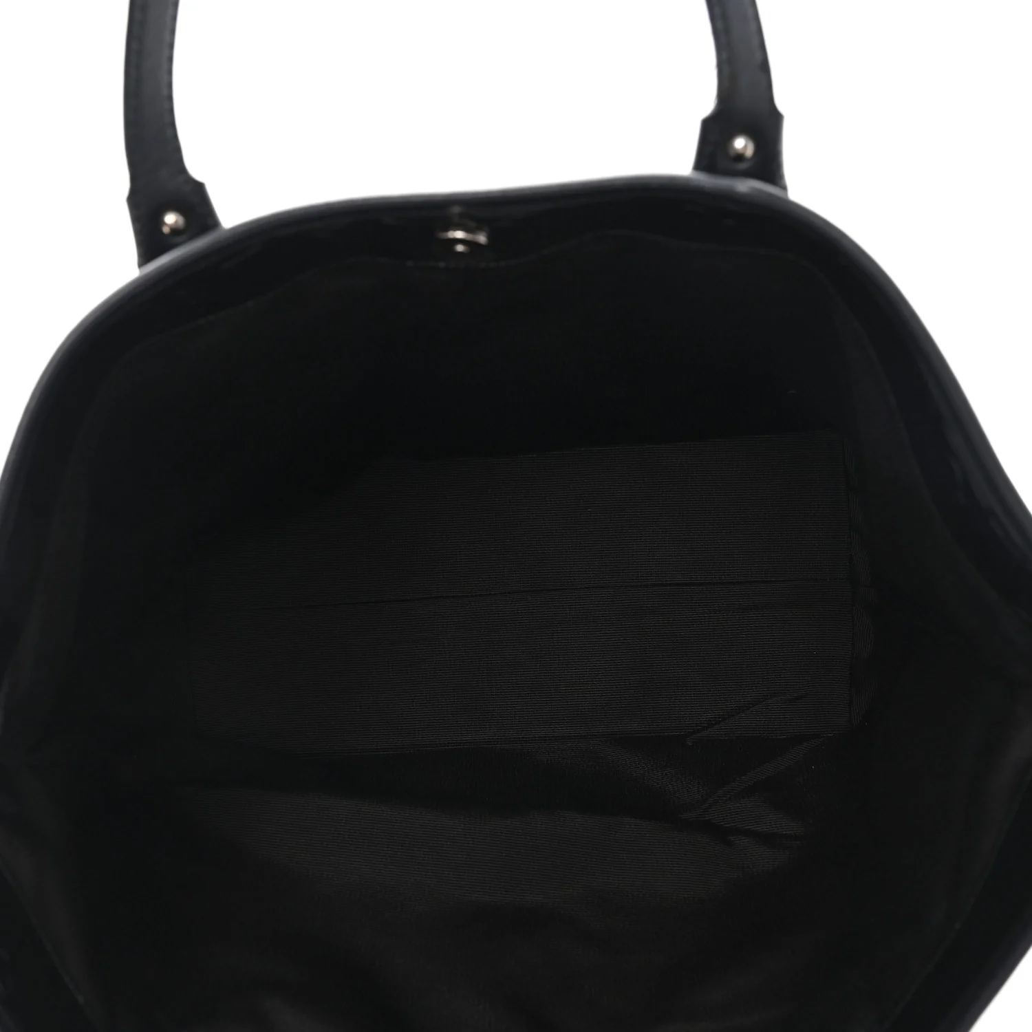 Patent Gancini Embossed Tote Black - Image 5