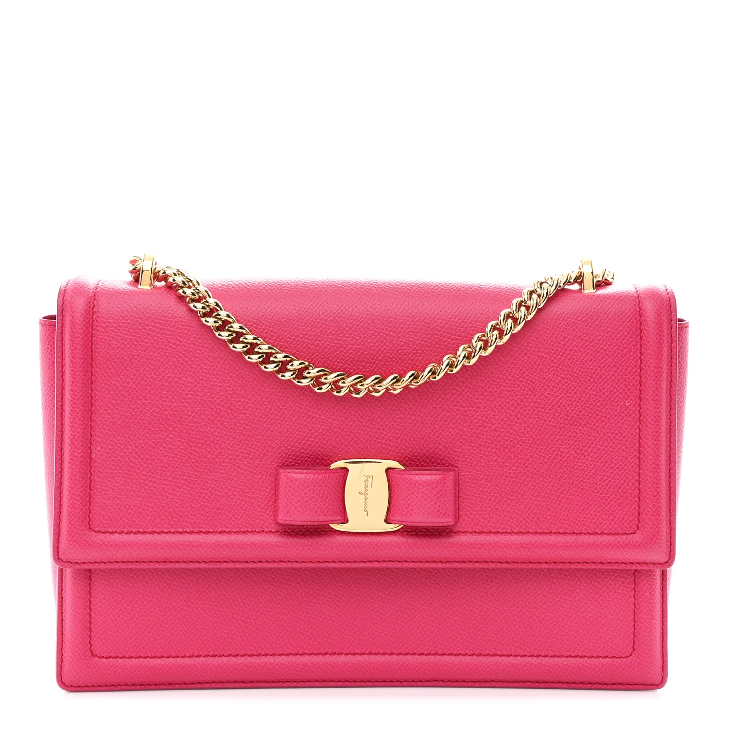 Printed Calfskin Ginny Shoulder Bag Begonia