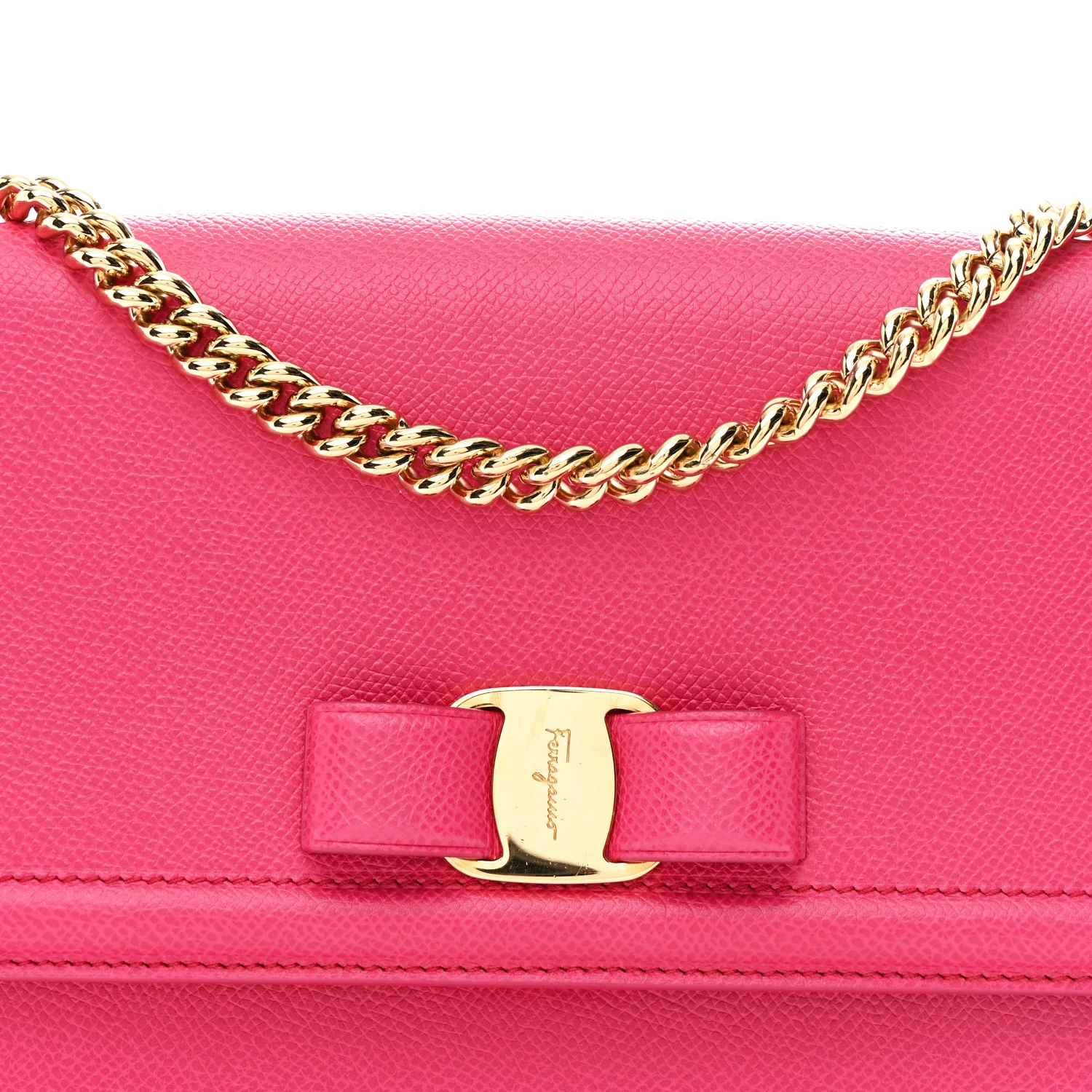 Printed Calfskin Ginny Shoulder Bag Begonia - Image 8