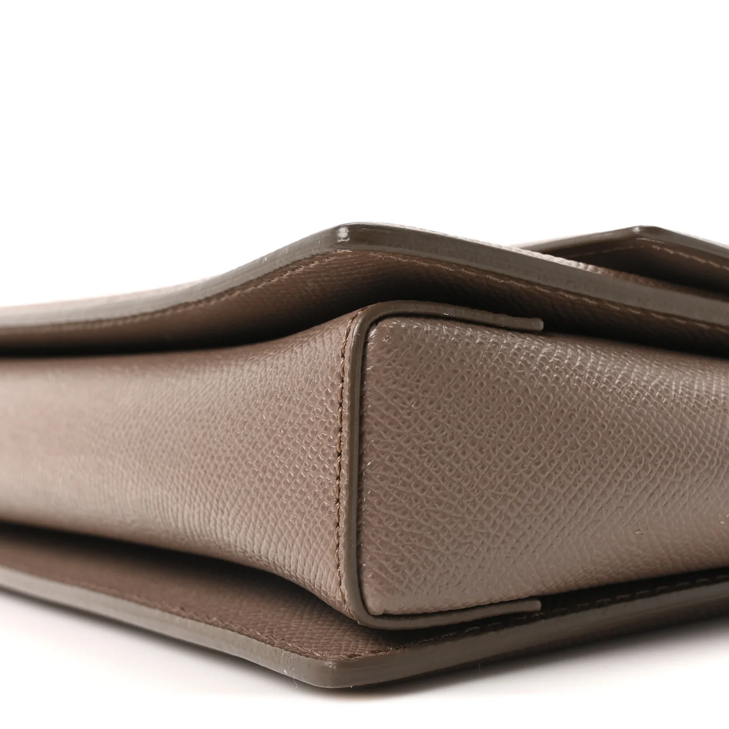 Printed Calfskin Ginny Shoulder Bag Grey - Image 9