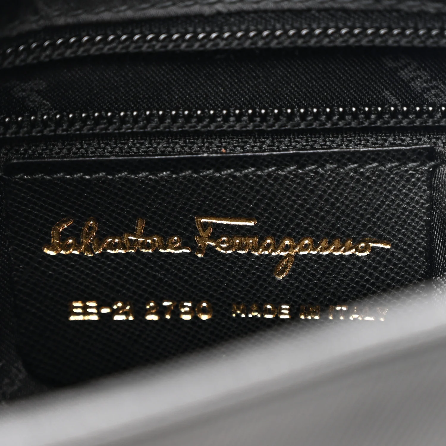 Saffiano Trifolio Shoulder Bag Black - Image 6