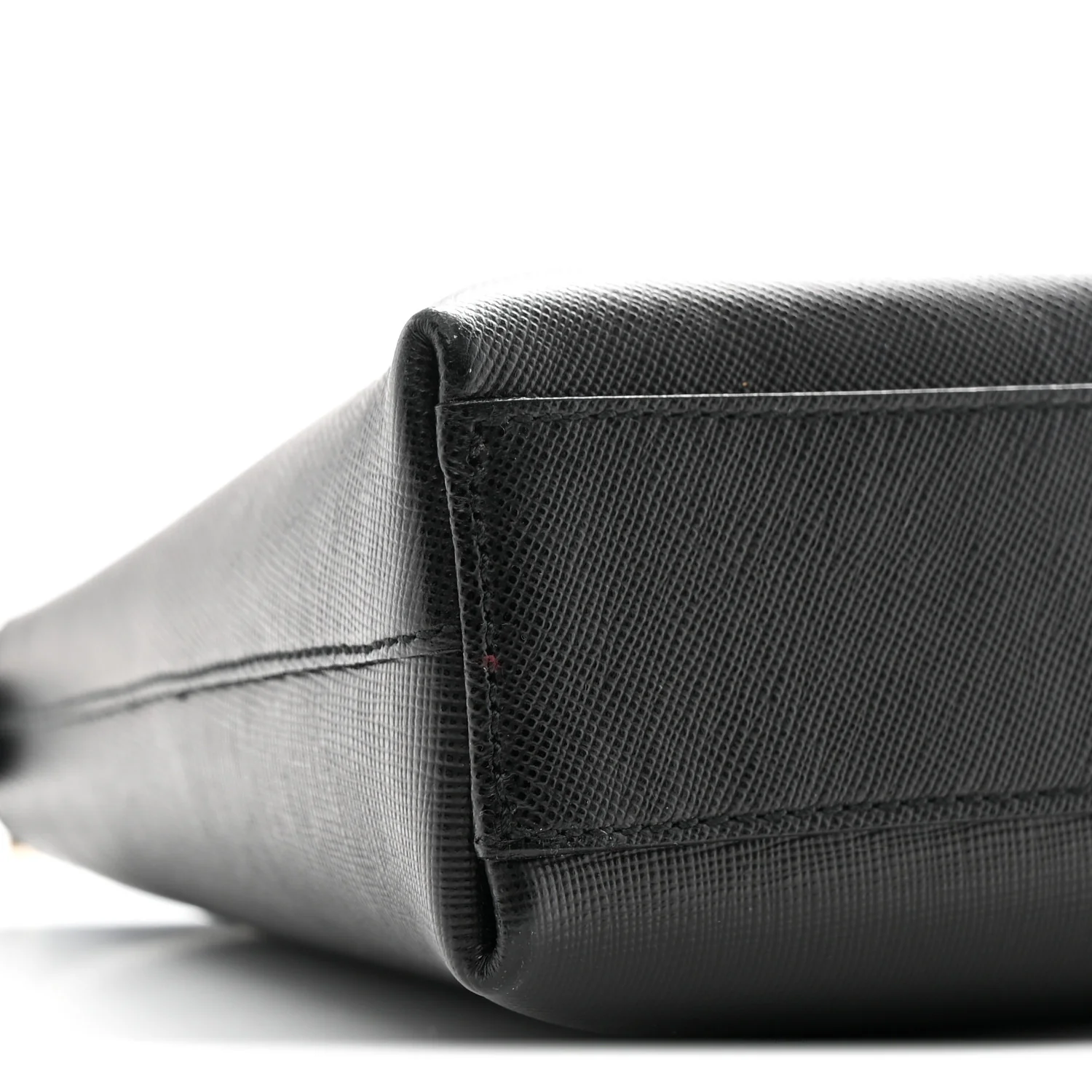 Saffiano Trifolio Shoulder Bag Black - Image 8