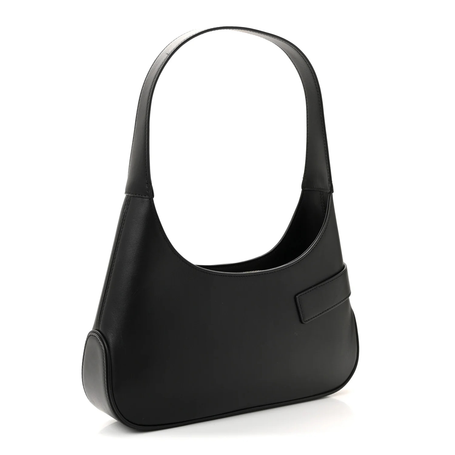 Soft Calfskin Gancini Hobo Black - Image 3