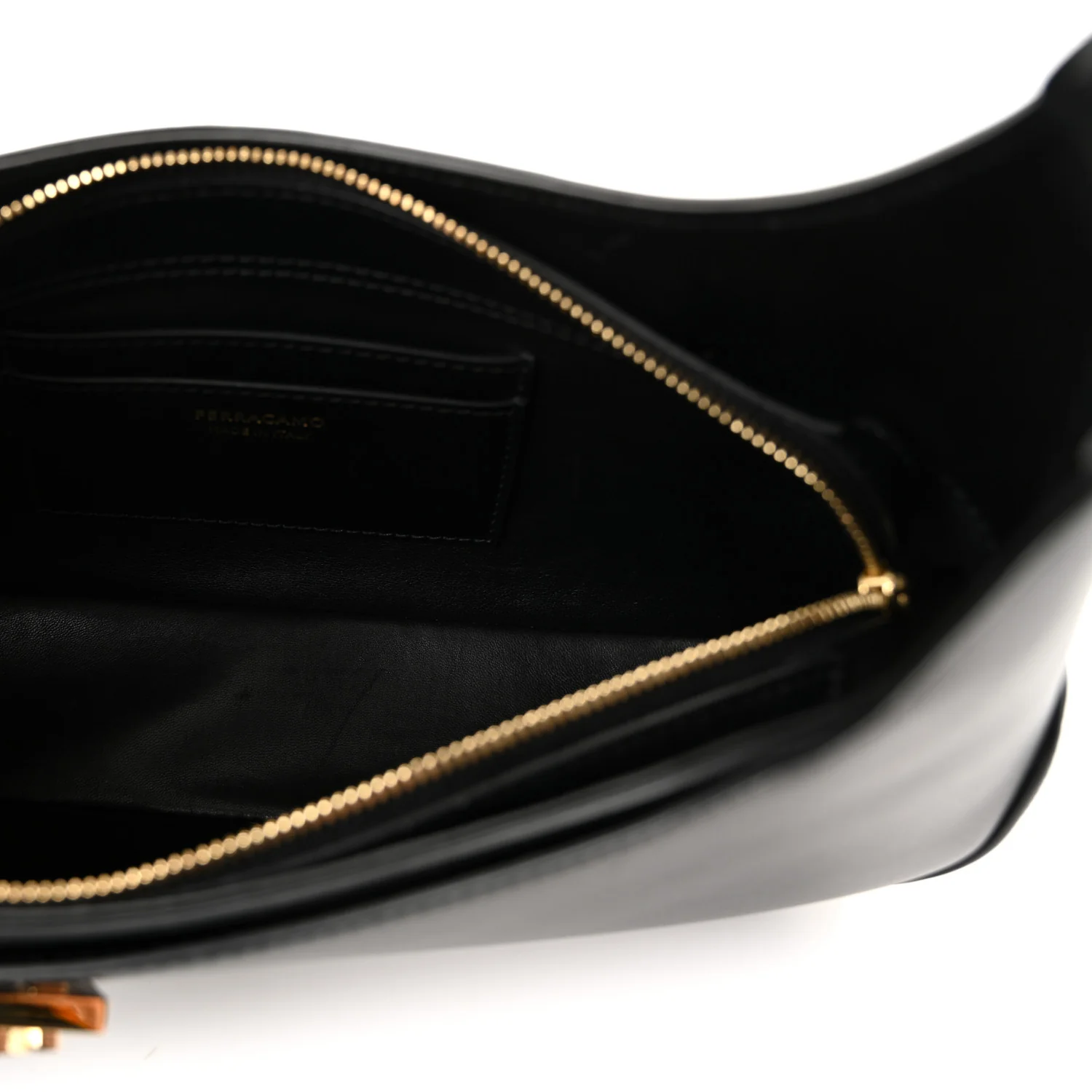 Soft Calfskin Gancini Hobo Black - Image 5