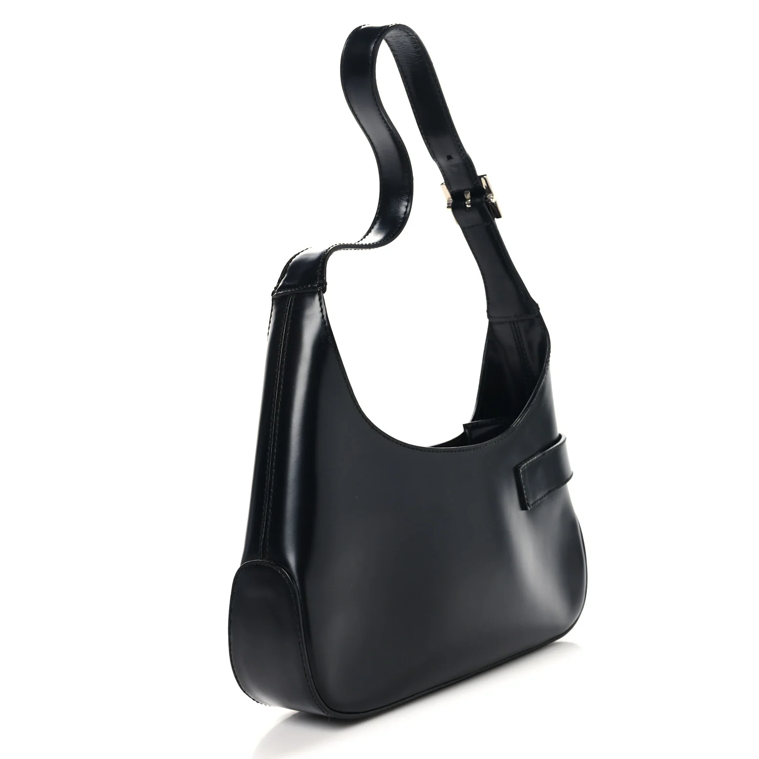 Soft Calfskin Gancini Hobo Black - Image 3
