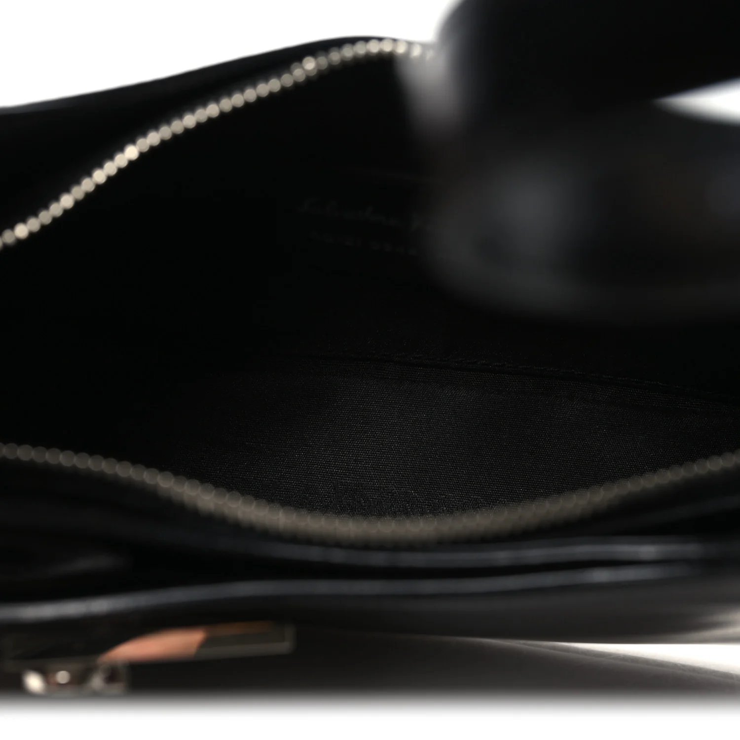 Soft Calfskin Gancini Hobo Black - Image 5