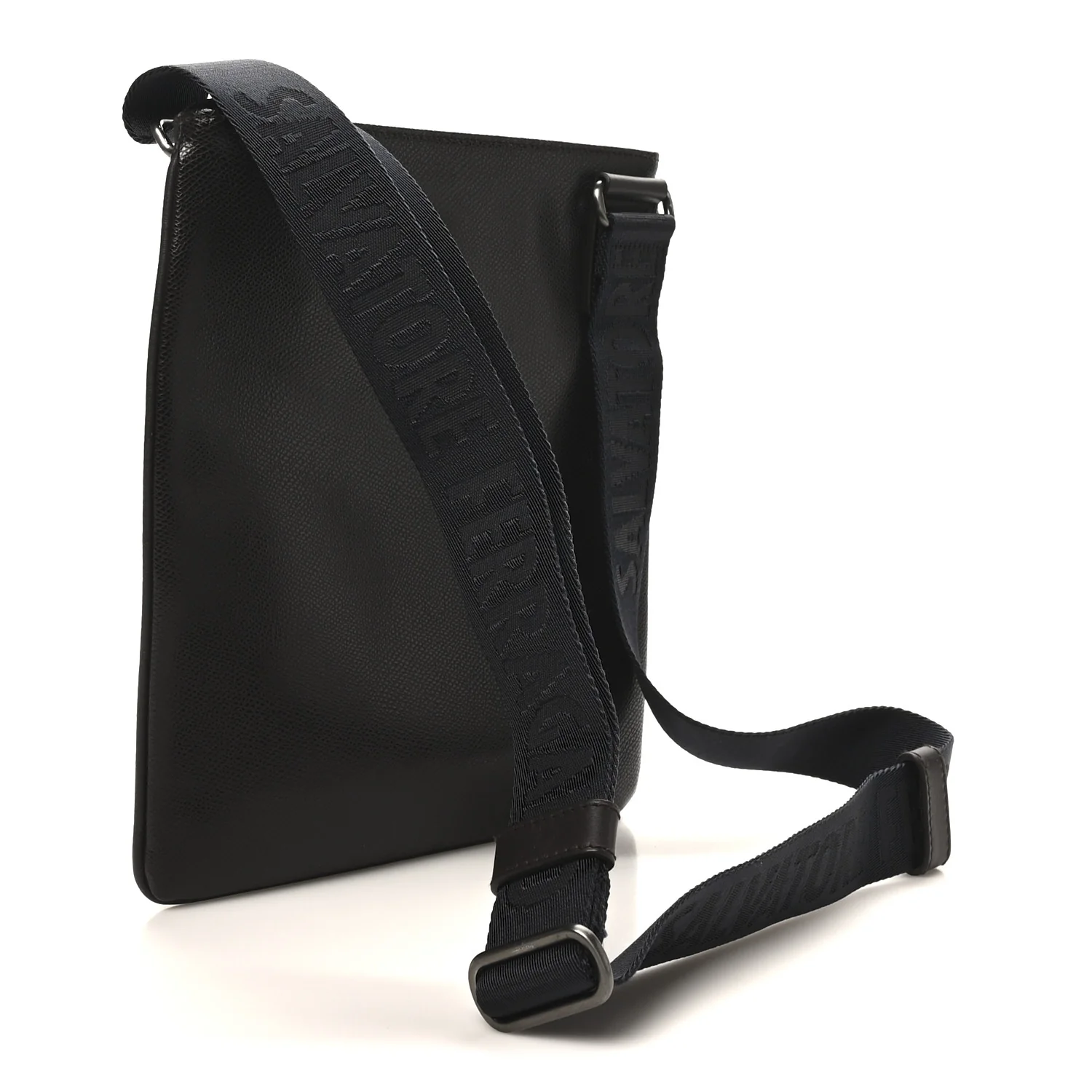 Stamped Calfskin Crossbody Bag Brown - Image 3