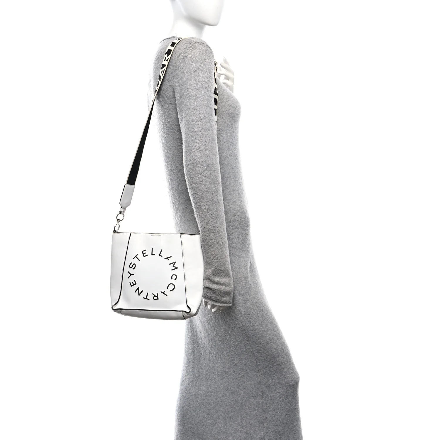 Eco Alter Nappa Logo Mini Crossbody White - Image 2