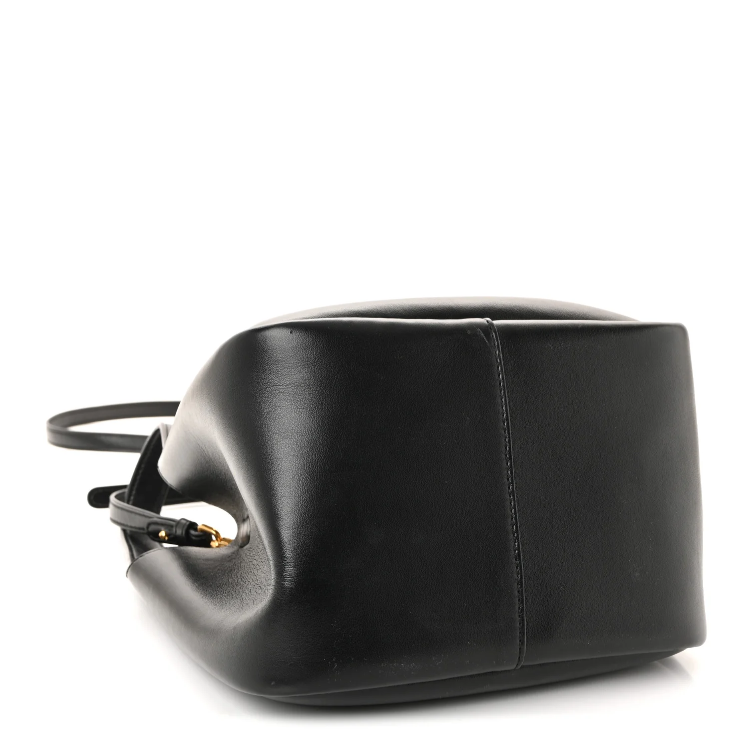 Eco Alter Nappa Perforated Logo Double Top Handle Crossbody Bag Black - Image 4
