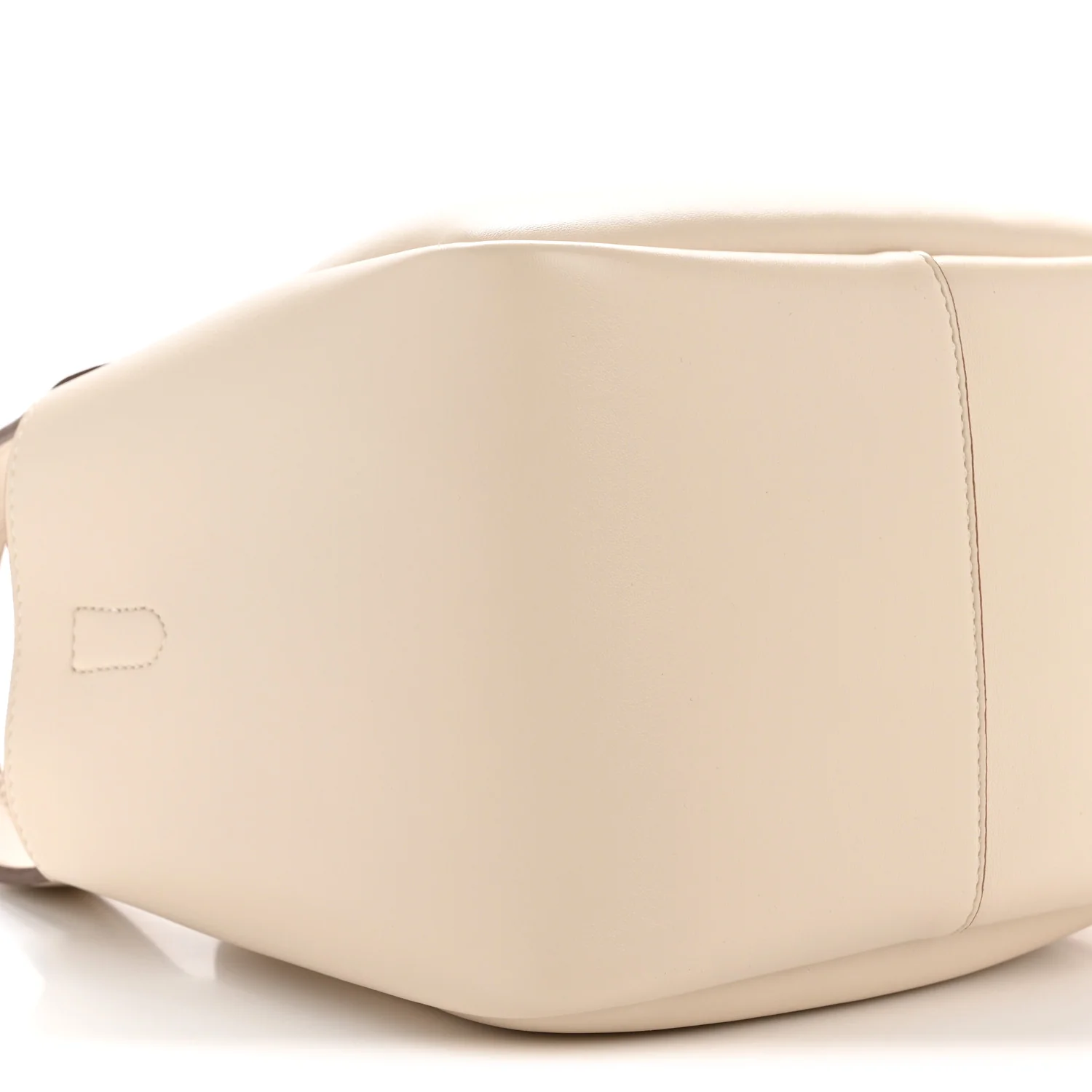 Eco Alter Nappa Perforated Logo Double Top Handle Crossbody Bag White - Image 9