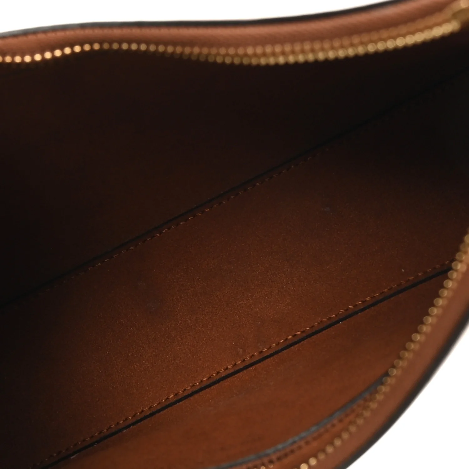 Eco Alter Nappa Perforated Logo Shoulder Bag Brown - Image 5
