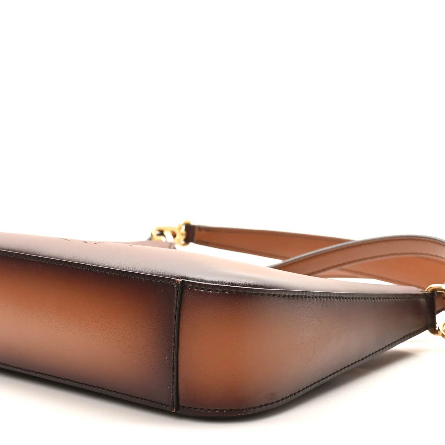 Eco Alter Nappa Perforated Logo Shoulder Bag Brown - Image 9