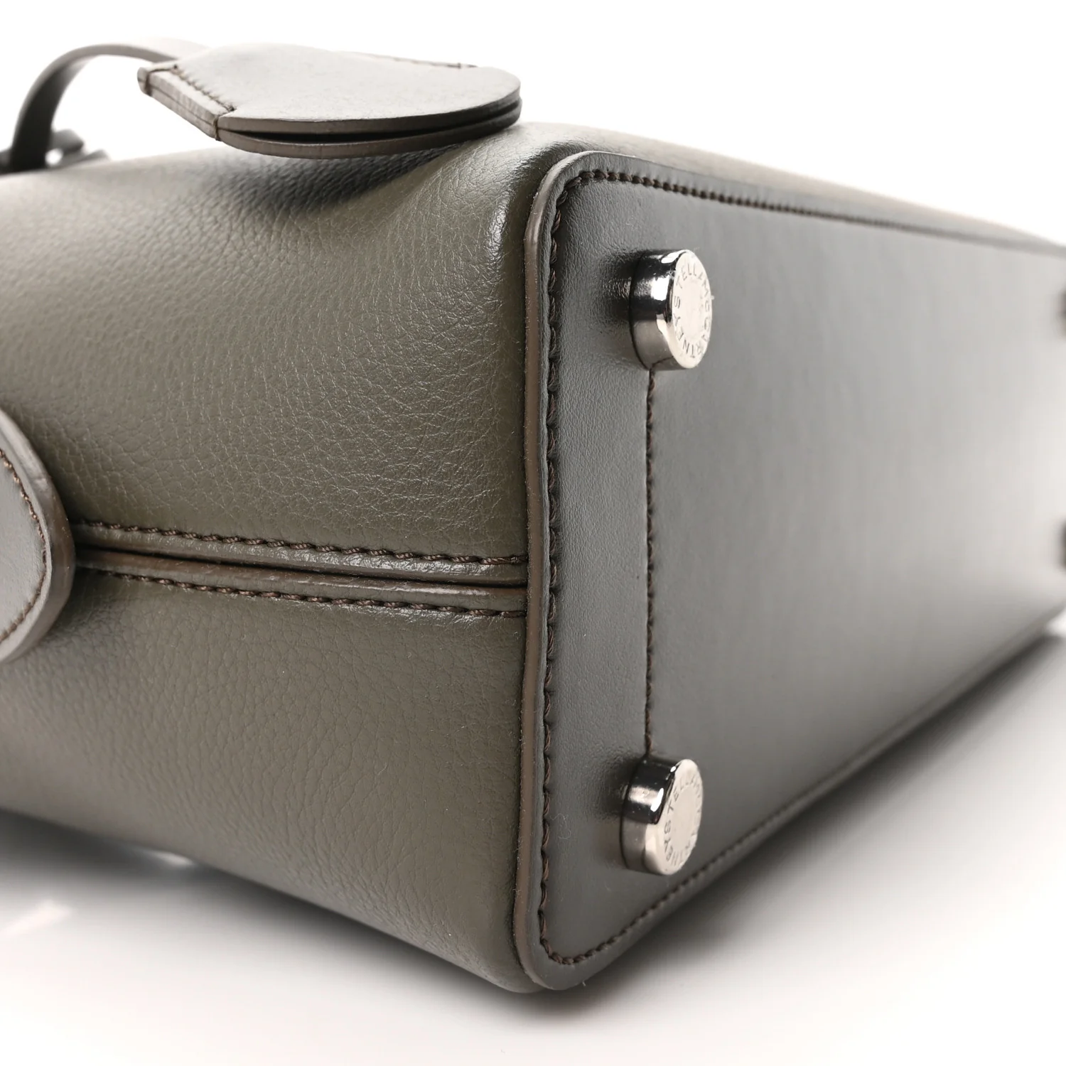 Eco Grainy Alter Mat Ryder Shoulder Bag Dark Olive - Image 9