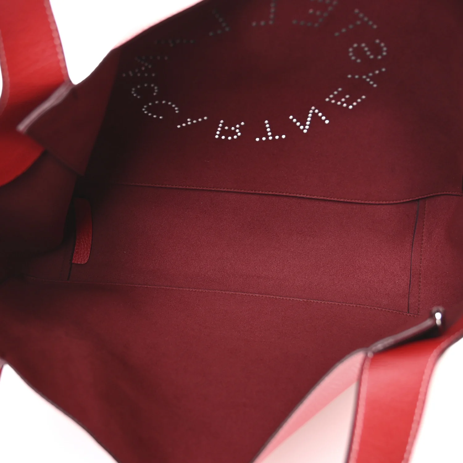 Grainy Alter Mat Perforated Tote Red - Image 5