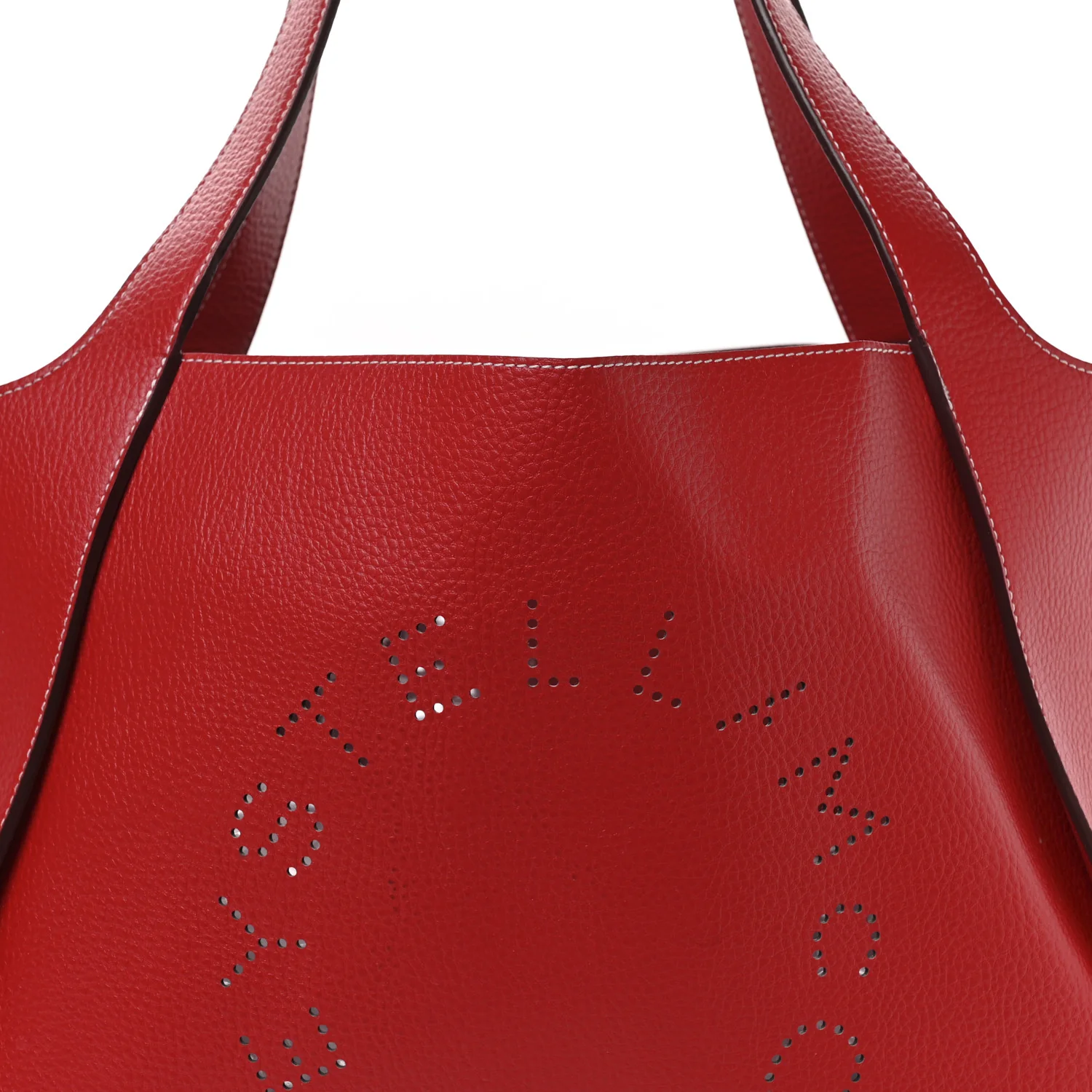 Grainy Alter Mat Perforated Tote Red - Image 7