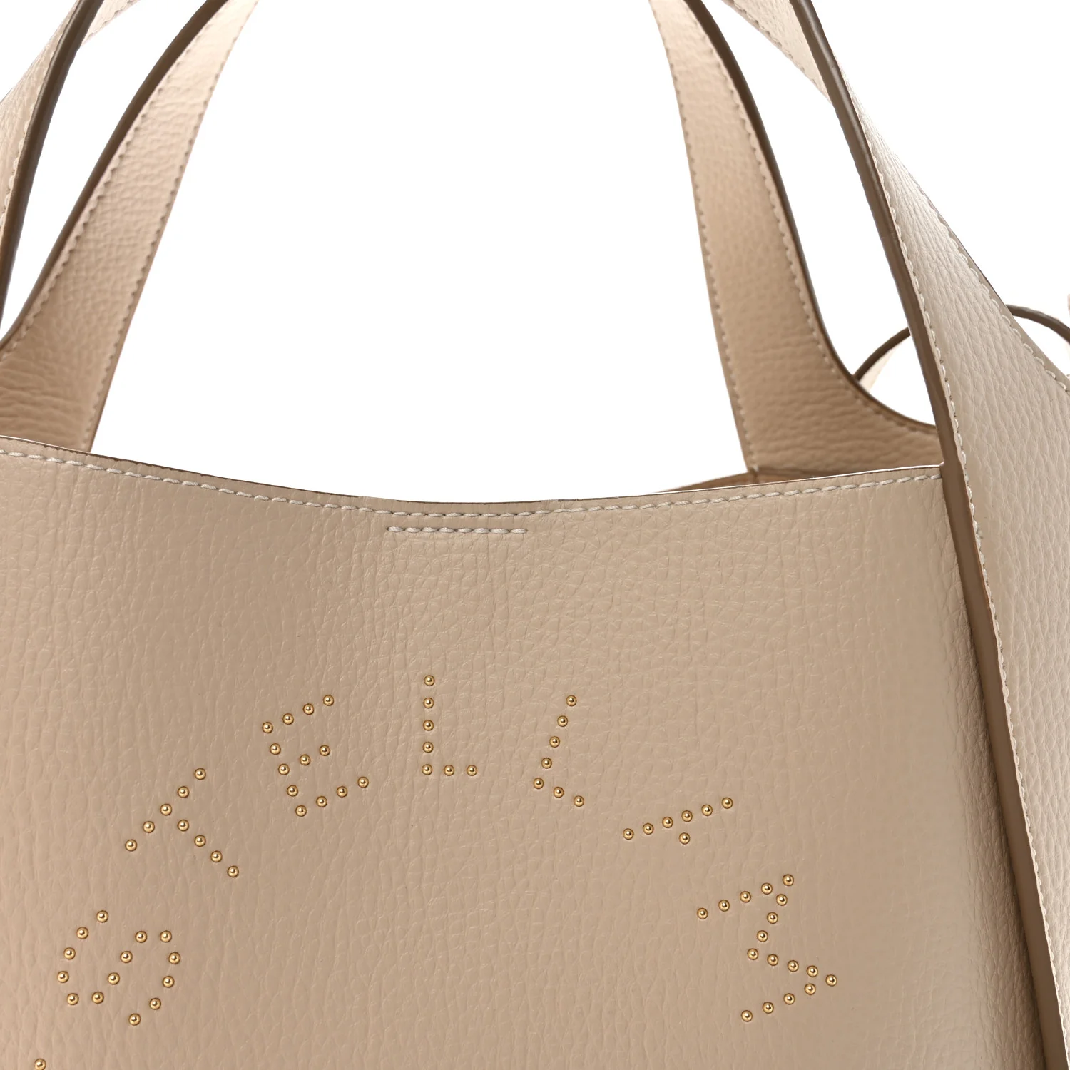 Grainy Alter Mat Studded East West Tote Cream - Image 8