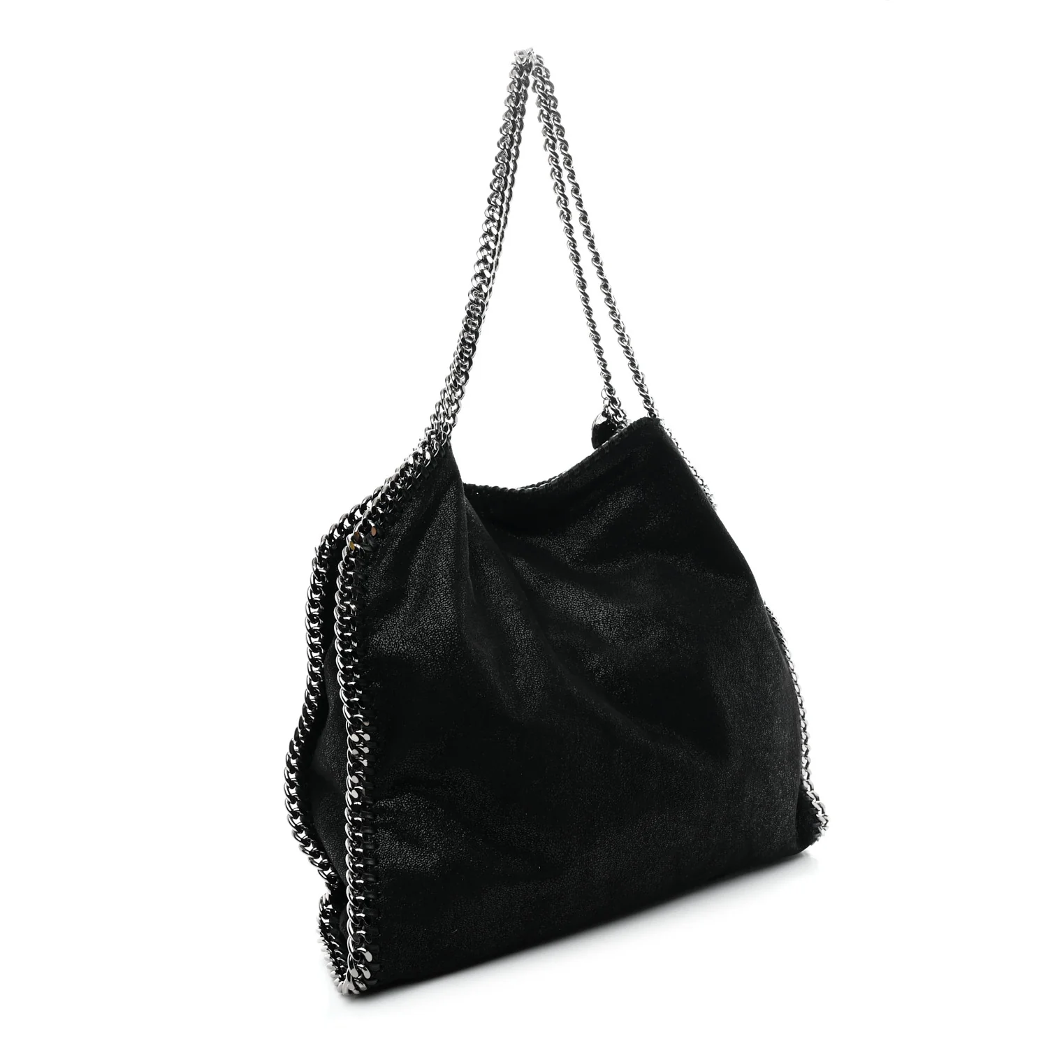 Shaggy Deer Falabella Fold Over Tote Black - Image 3