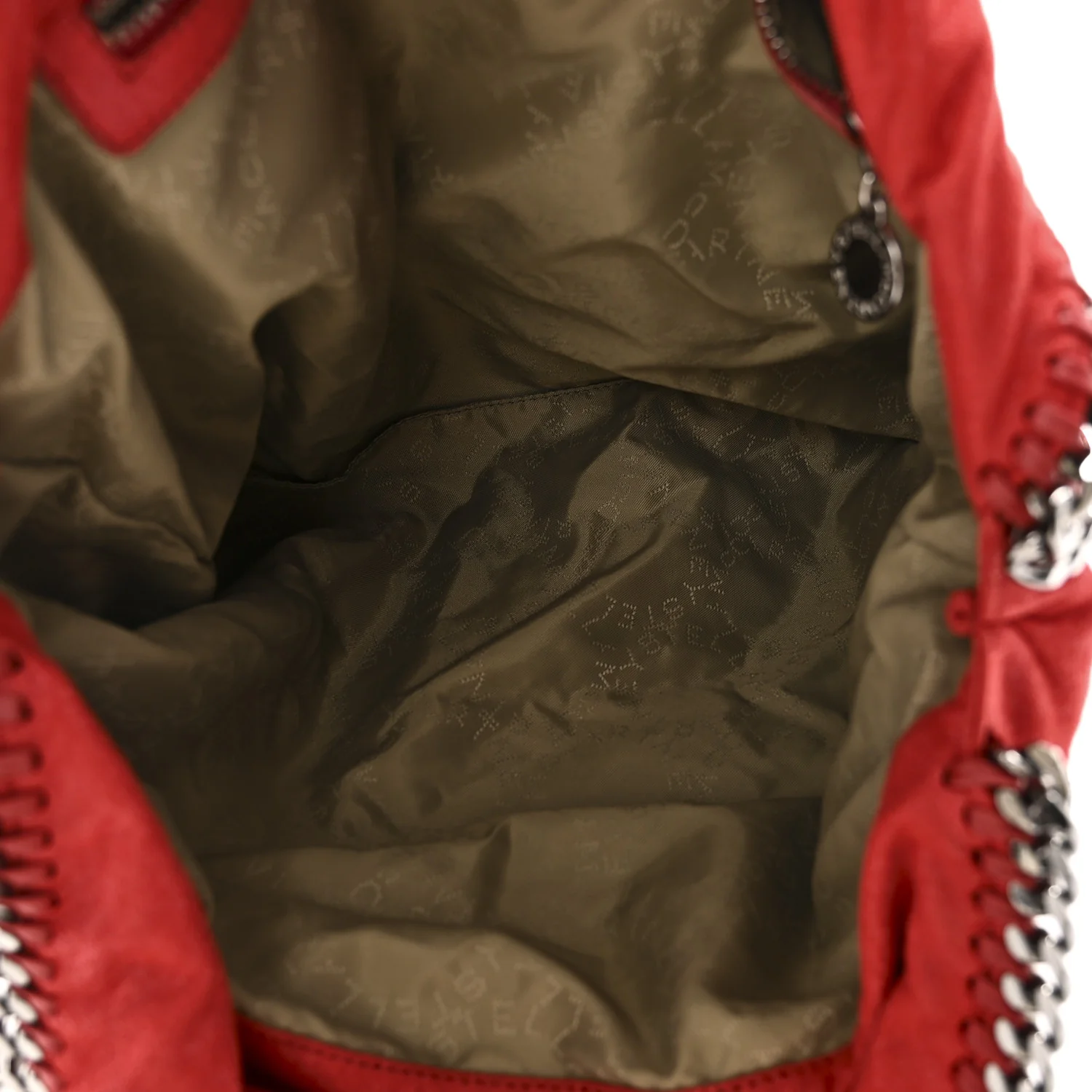 Shaggy Deer Falabella Fold Over Tote Red - Image 5