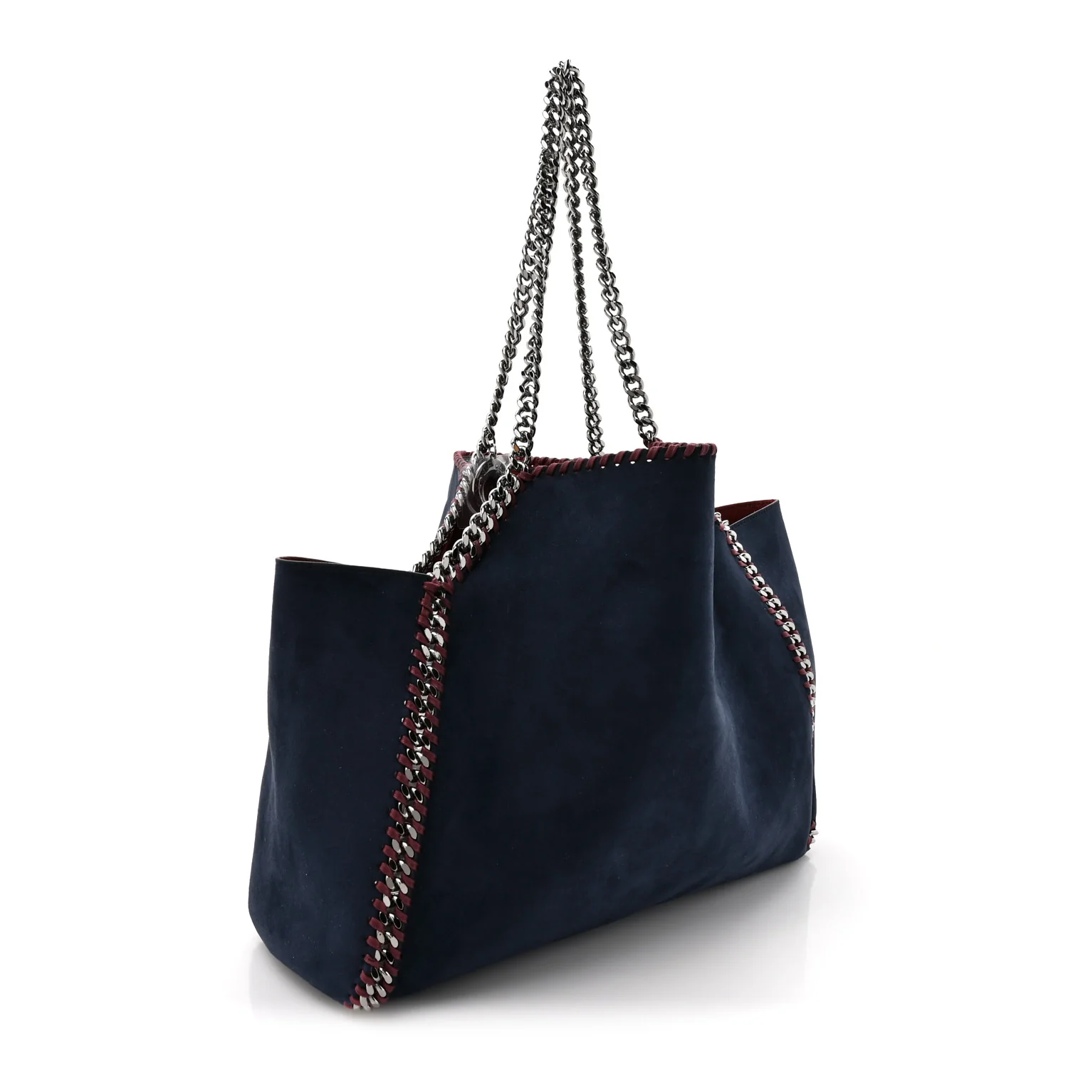 Shaggy Deer Falabella Reversible Tote Red Navy - Image 5