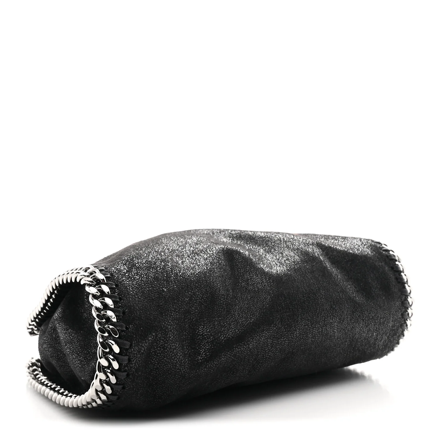 Shaggy Deer Mini Falabella Fold Over Tote Black - Image 4