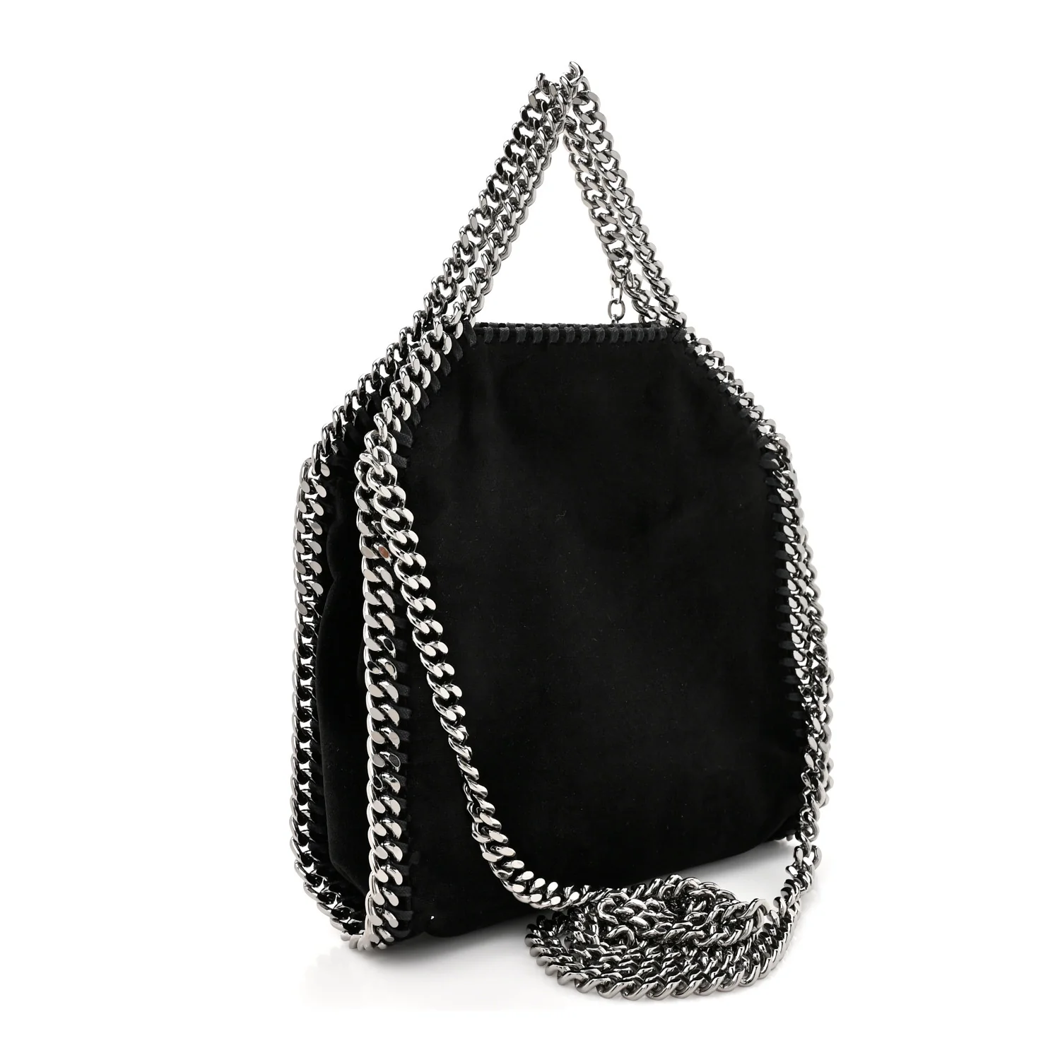 X DISNEY Shaggy Deer Crystal Fantasia Tiny Falabella Tote Tote Black - Image 3