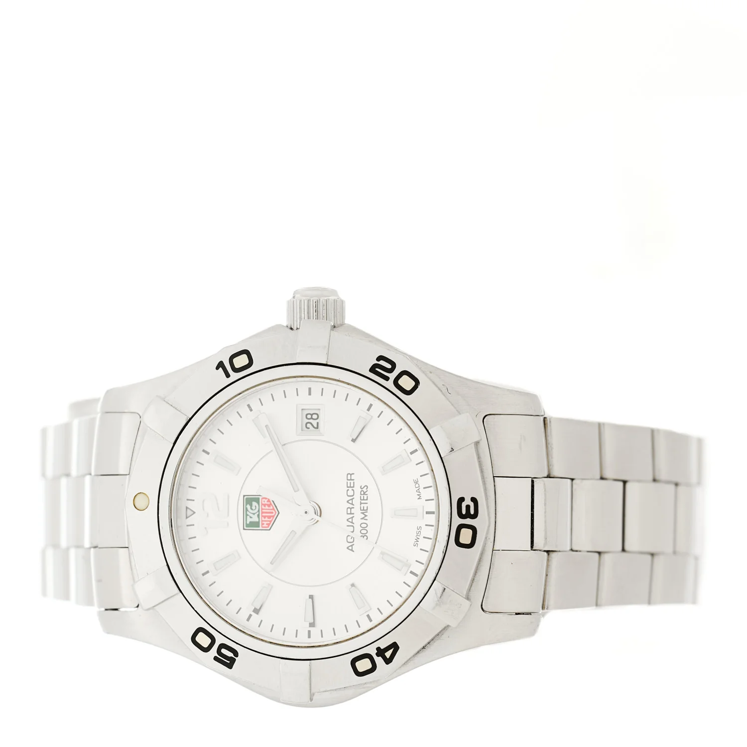 Stainless Steel 27mm Aquaracer 300M Quartz Watch Silver WAF1412 - Image 2