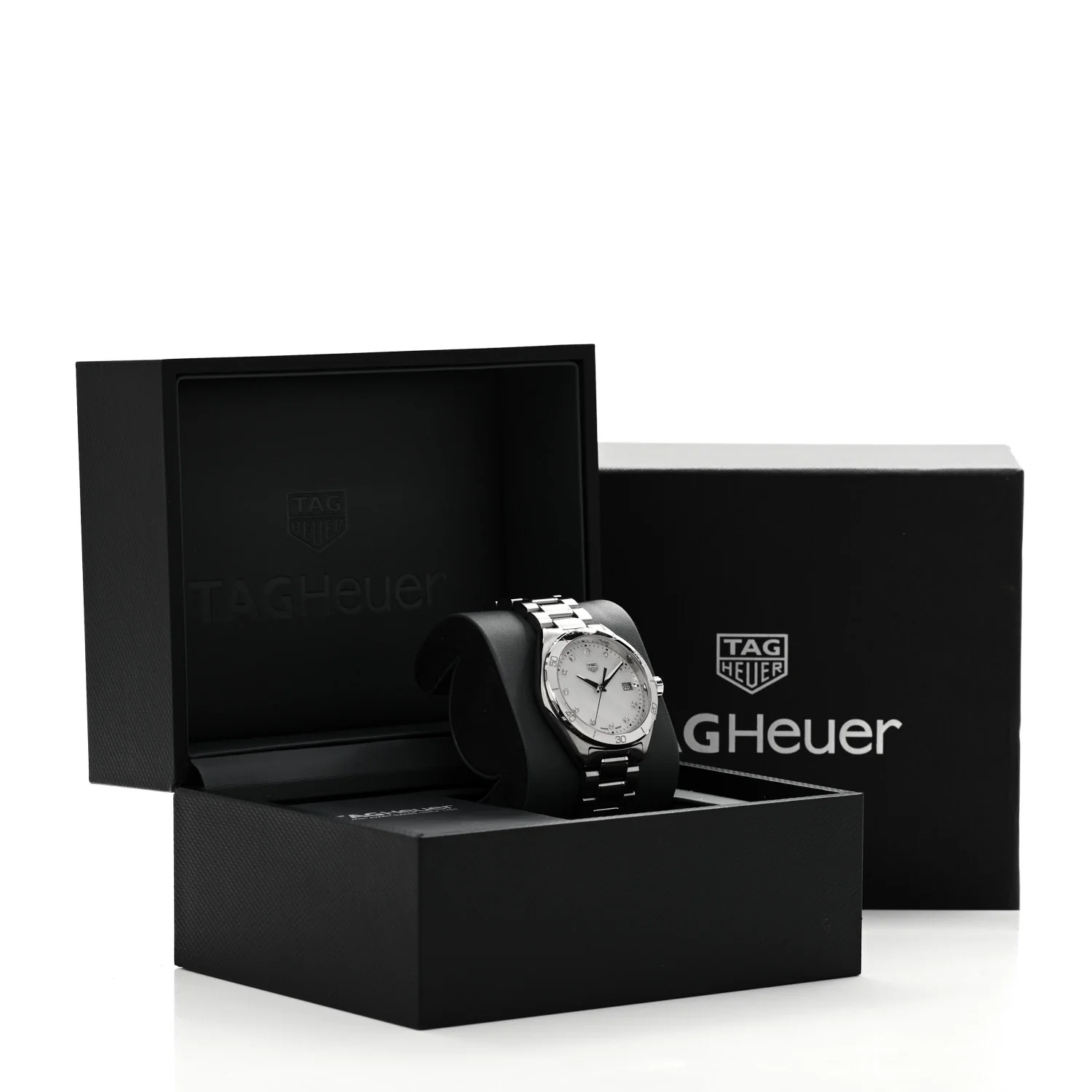 Stainless Steel Diamond Mother of Pearl 35mm Formula 1 Lady Quartz Watch WBJ1319 - Image 5