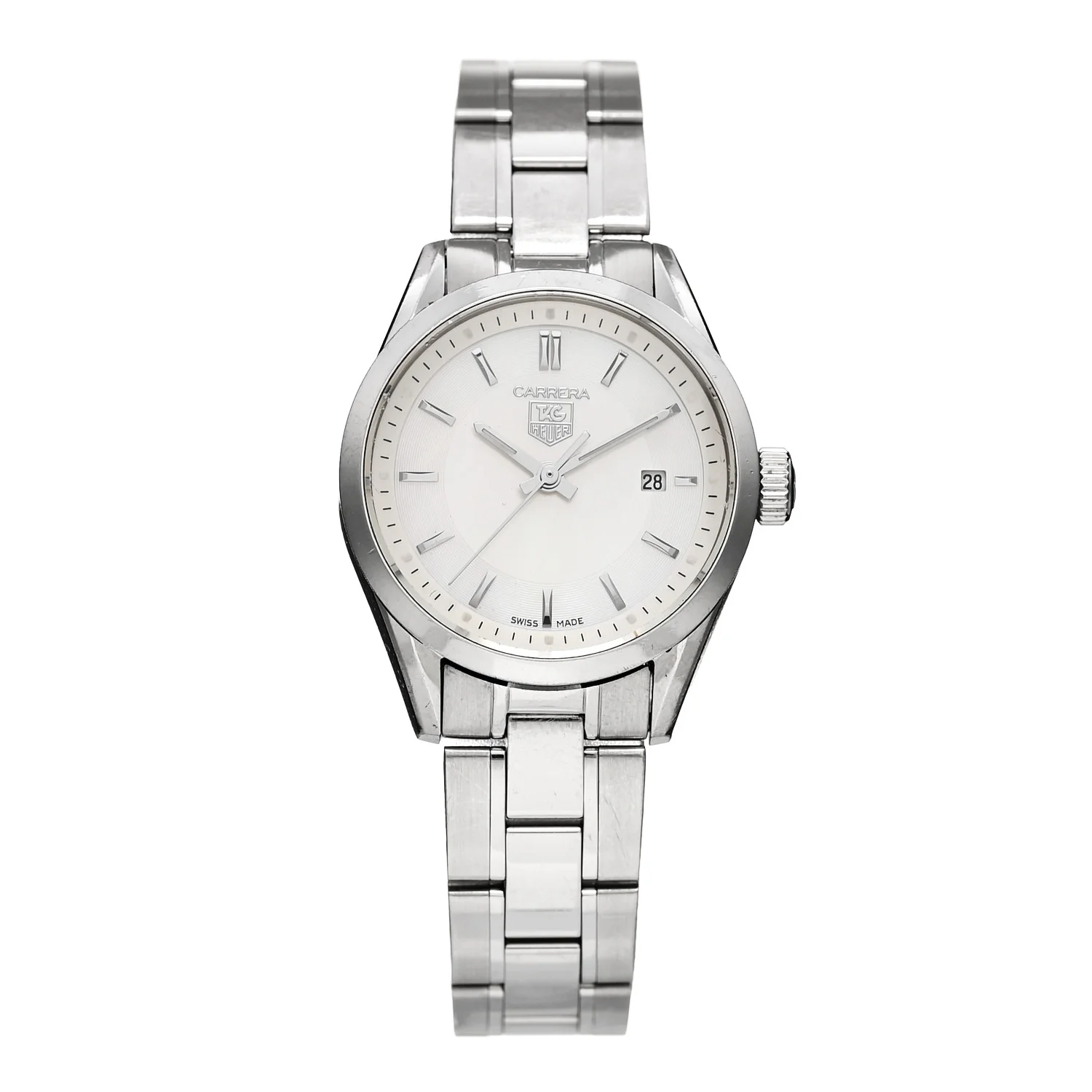 Stainless Steel Mother of Pearl 28mm Carrera Lady Quartz Watch WV1415